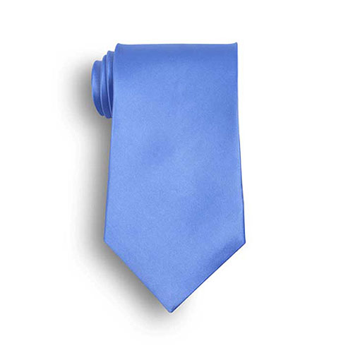 French Blue Silk Tie 2