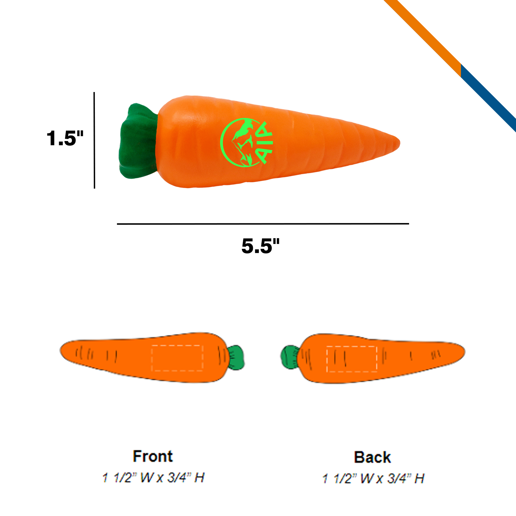 Yonie Carrot Stress Ball 2
