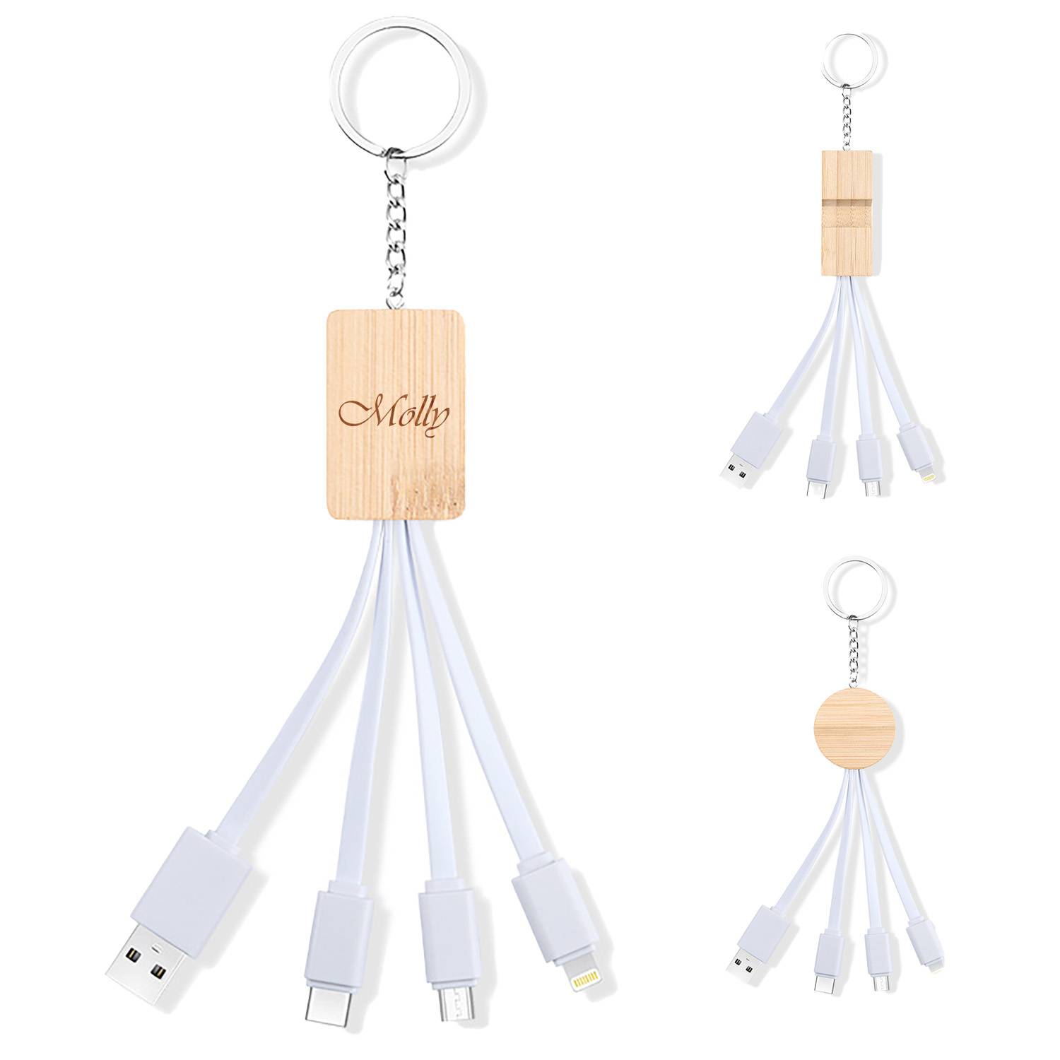 4 in 1 Keychain Data Cable