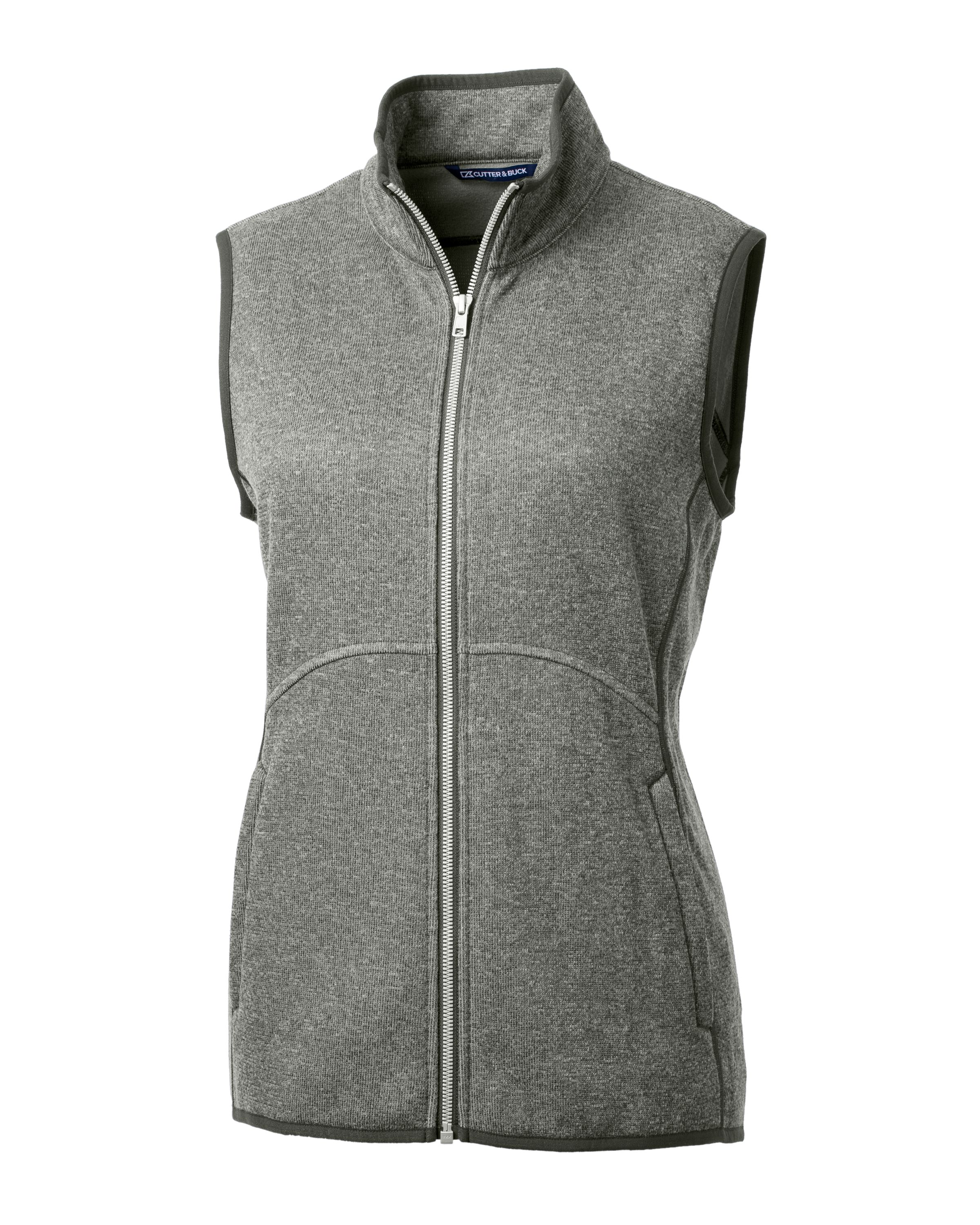 Cutter & Buck Mainsail Sweater-Knit Womens Full Zip Vest 15