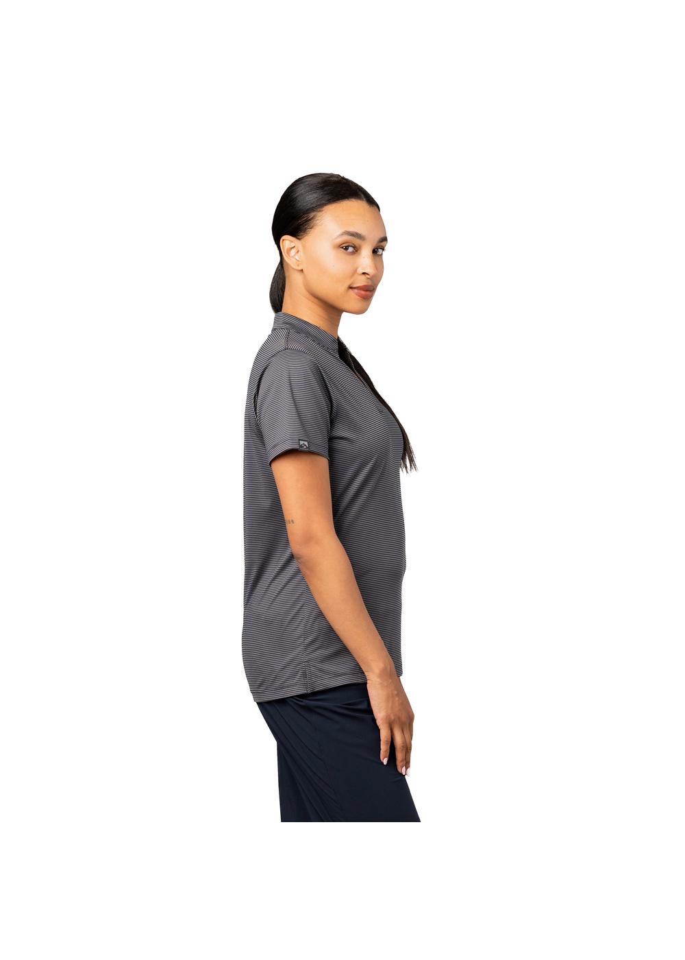 Storm Creek Women's Optimist II Microstripe Short Sleeve Polo 11
