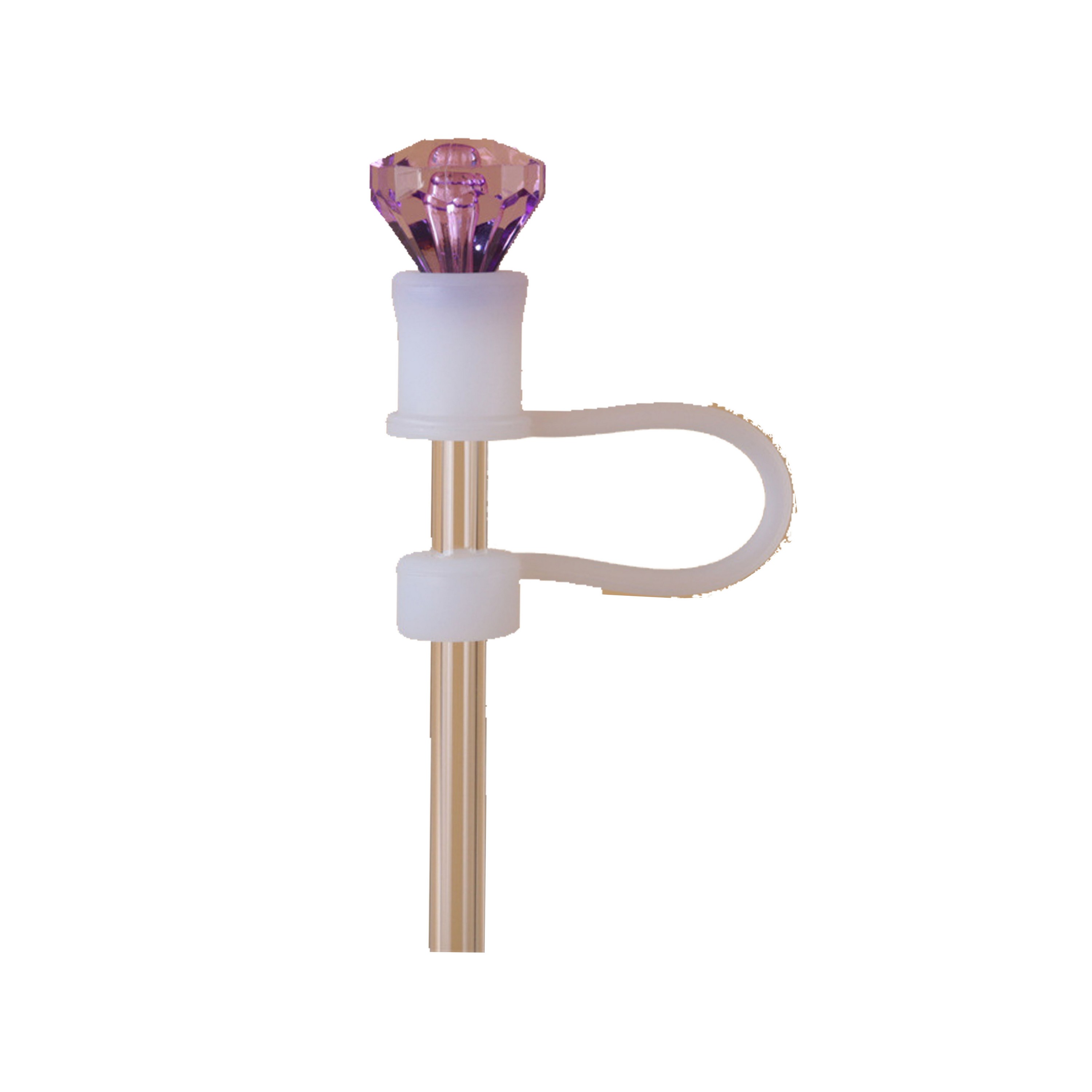 Rhinestone Decor 10mm Cup Straw Cap 5