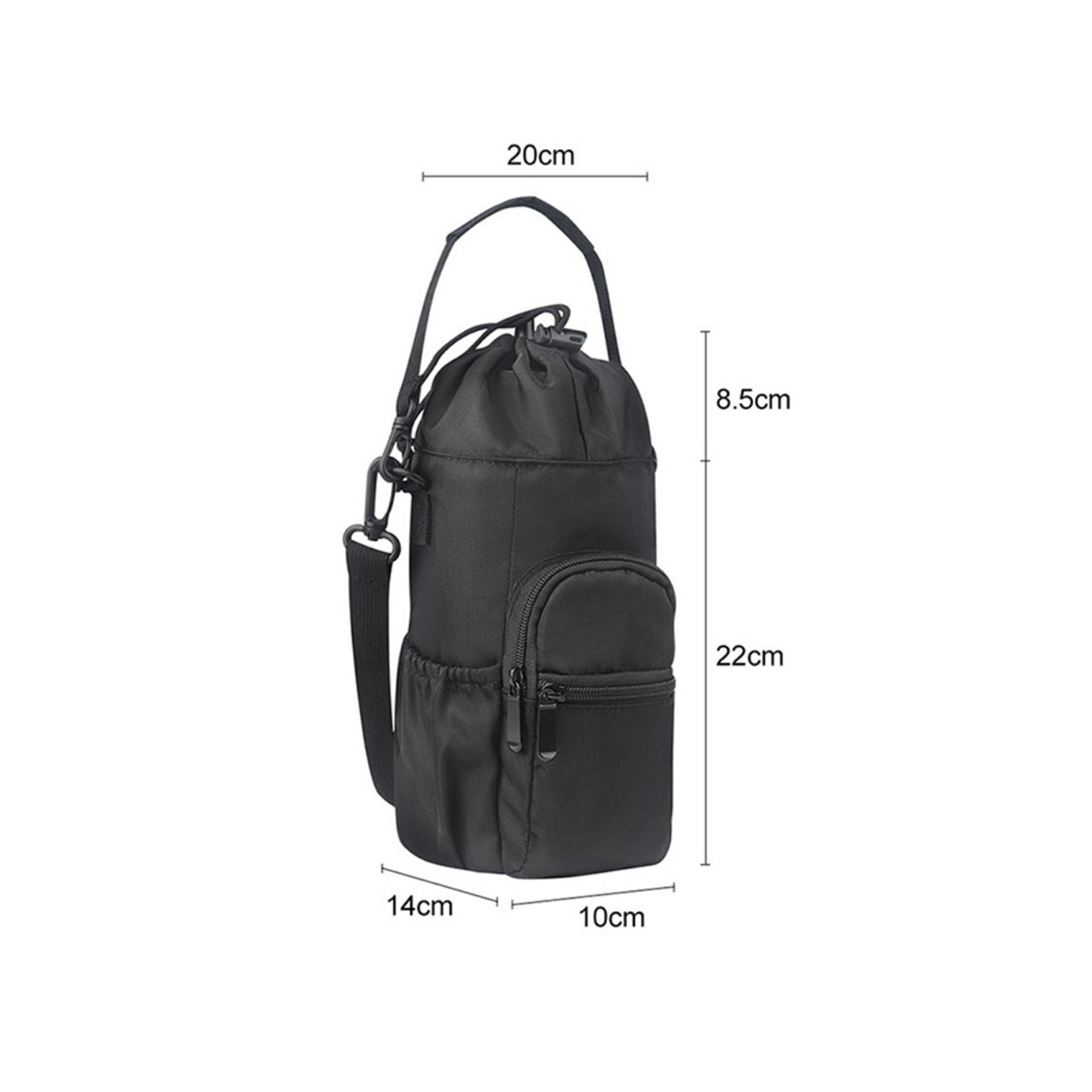 32oz/40oz Insulated Water Bottle Bag with Adjustable Shoulder Hand Strap 2