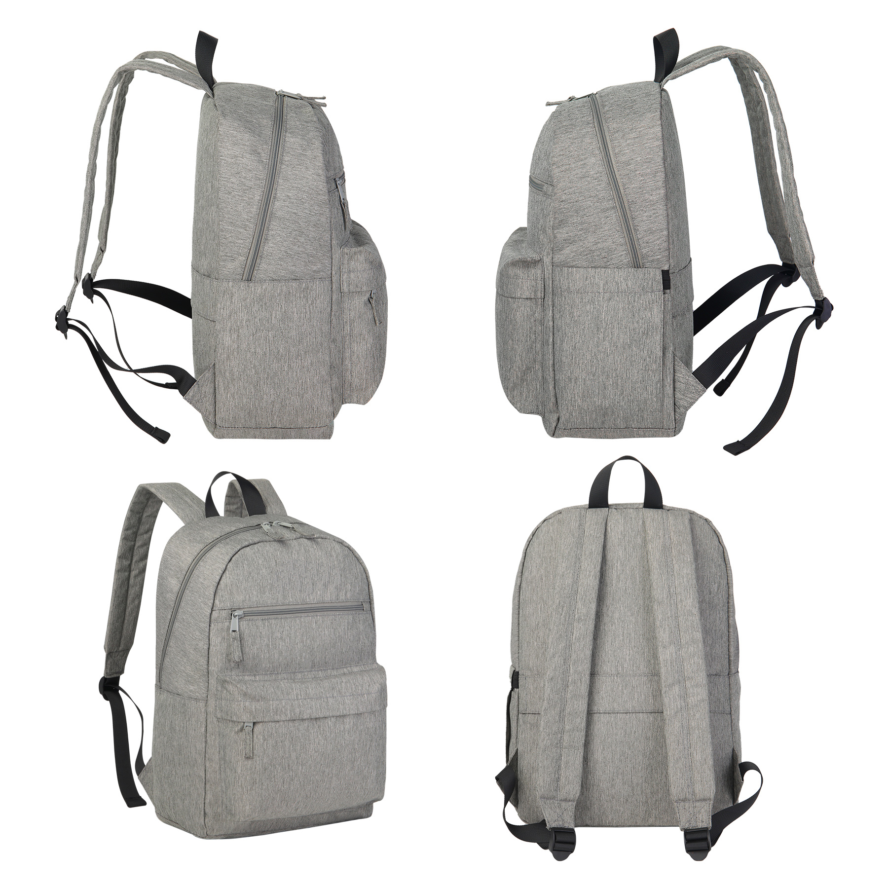 EcoVenture RPET Heathered 15'' Laptop Backpack 1
