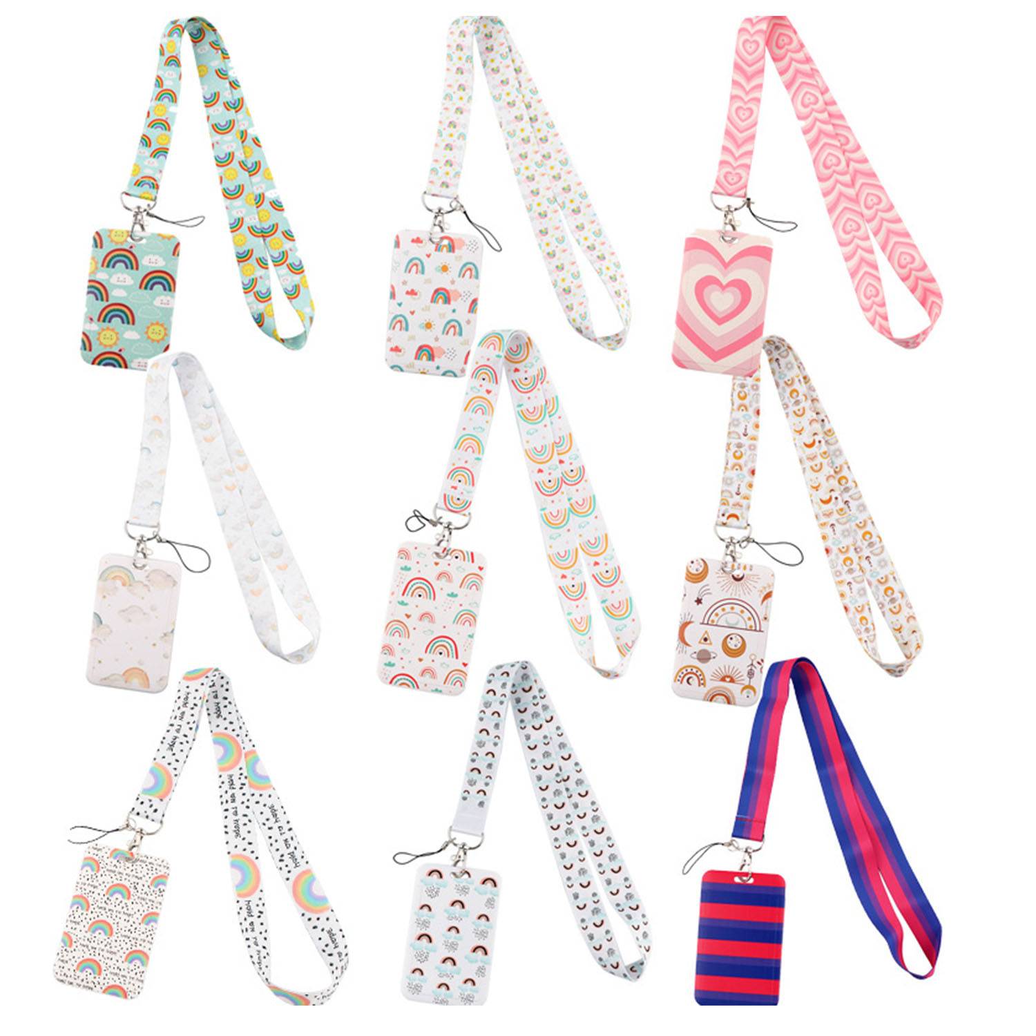 Rainbow Gay Pride Card Holder W/ Lanyard 4