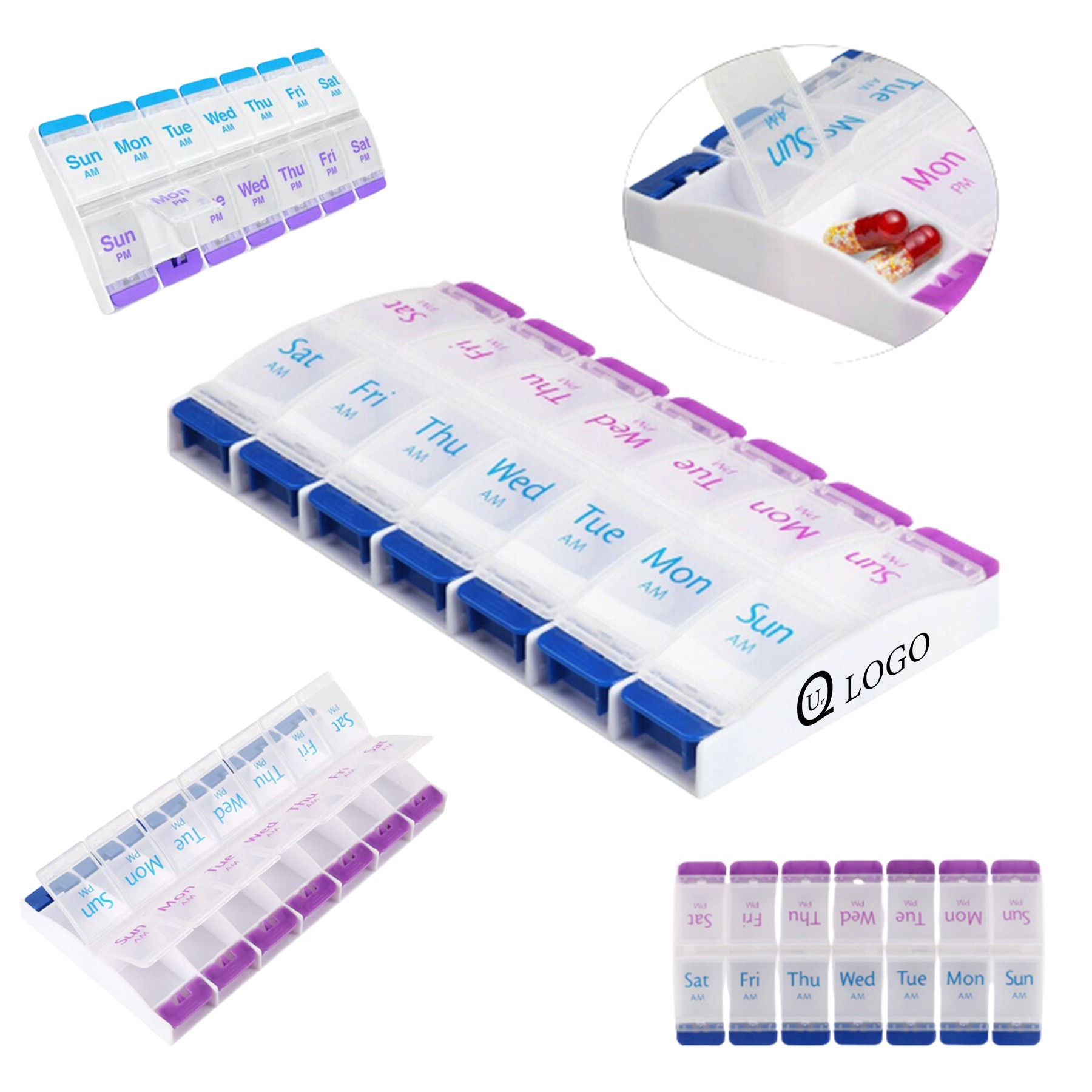 Weekly Press Type Medicine Box