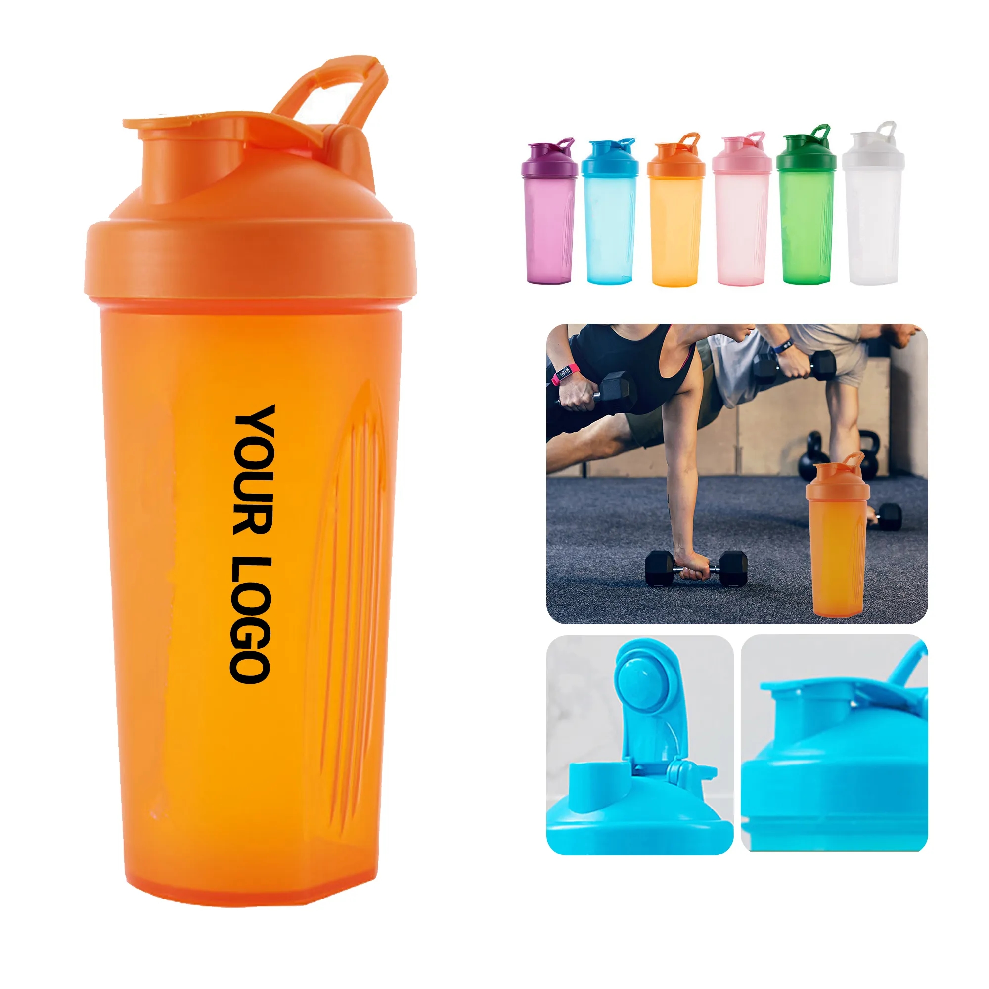 20 oz PC Fitness Shaker with Detachable Body 1