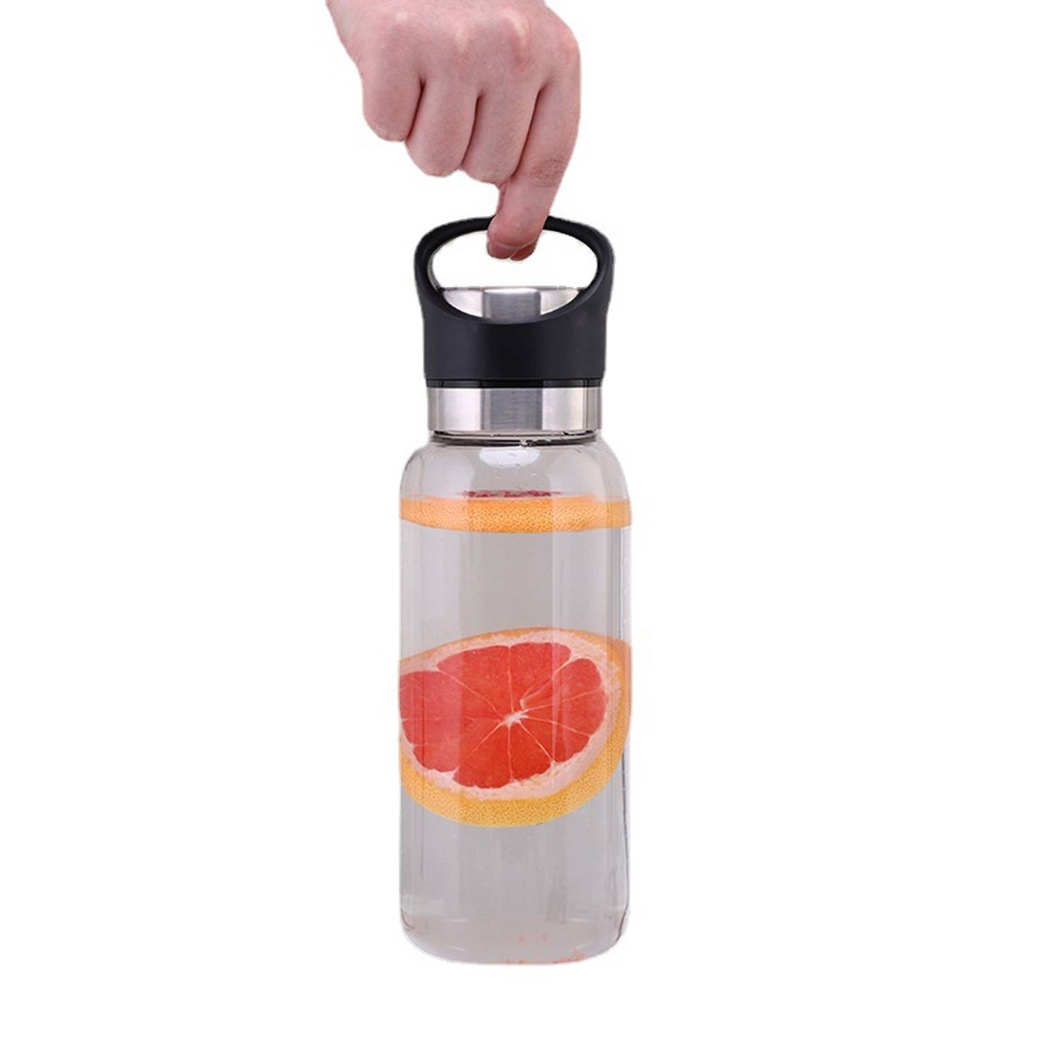 Large-capacity tea glass cup with bottle sleeve 3