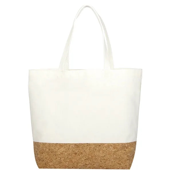 Cork Canvas Tote Shopping Bag, custom tote bag with logo imprint 6