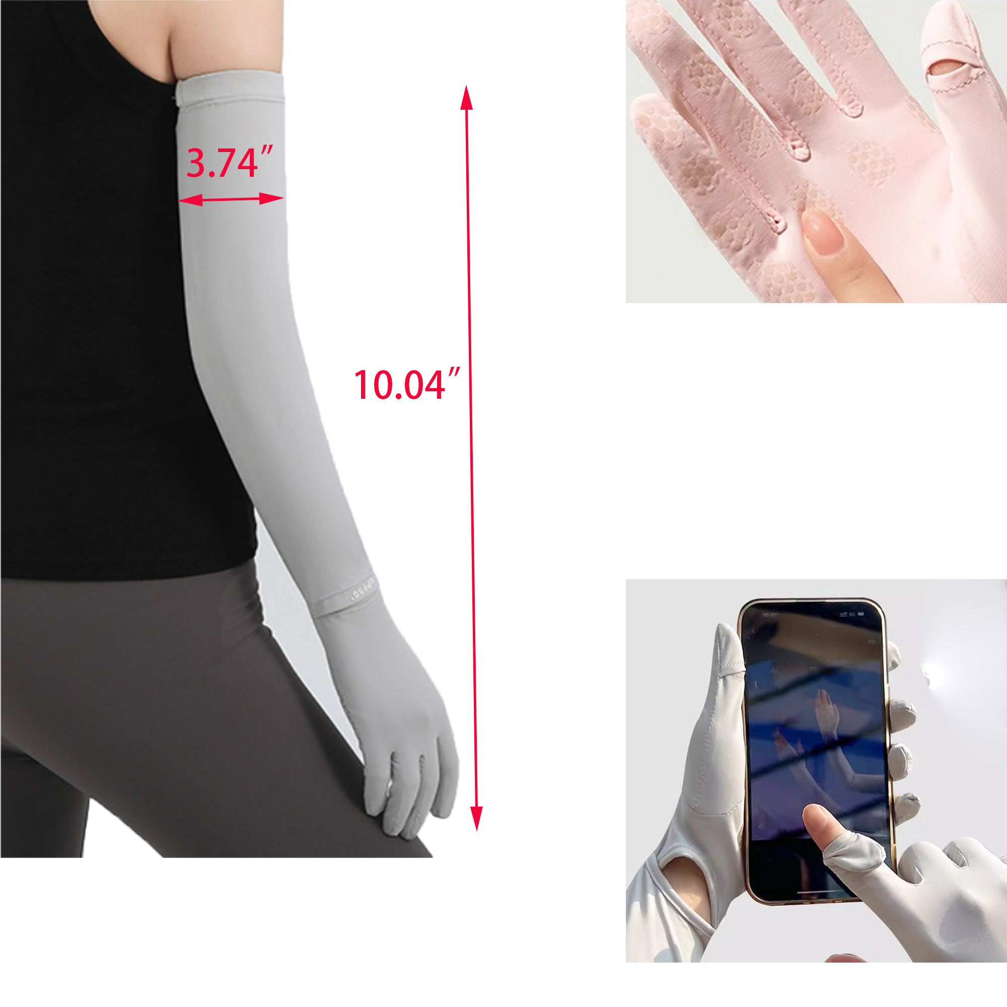 UV-resistant Touch Screen For Outdoor Cooling Arm Sleeve 3