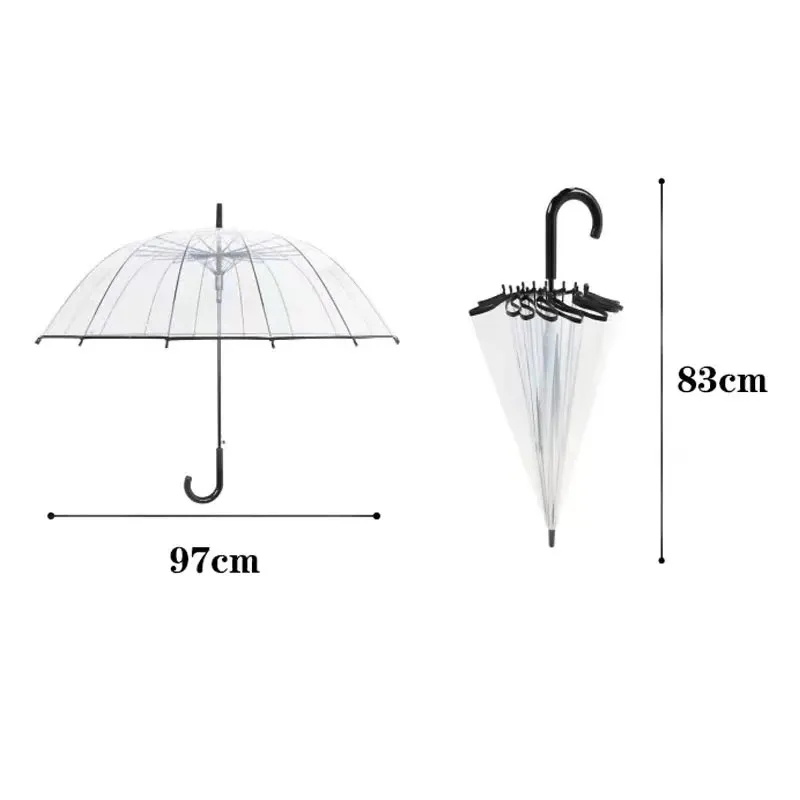 Long-handled Transparent Umbrella 3