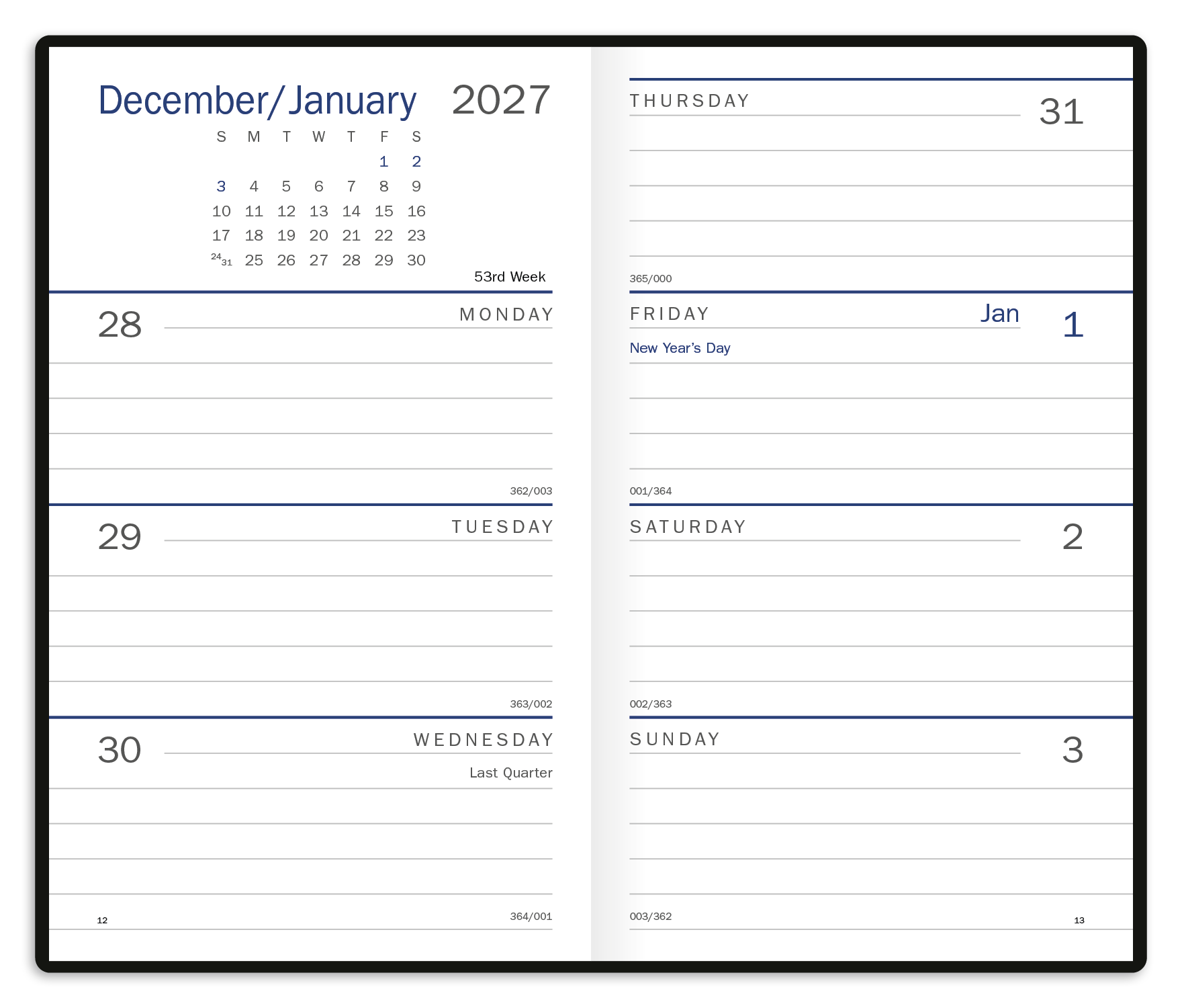 Triumph® Calendars Standard Weekly Pocket Planner 48