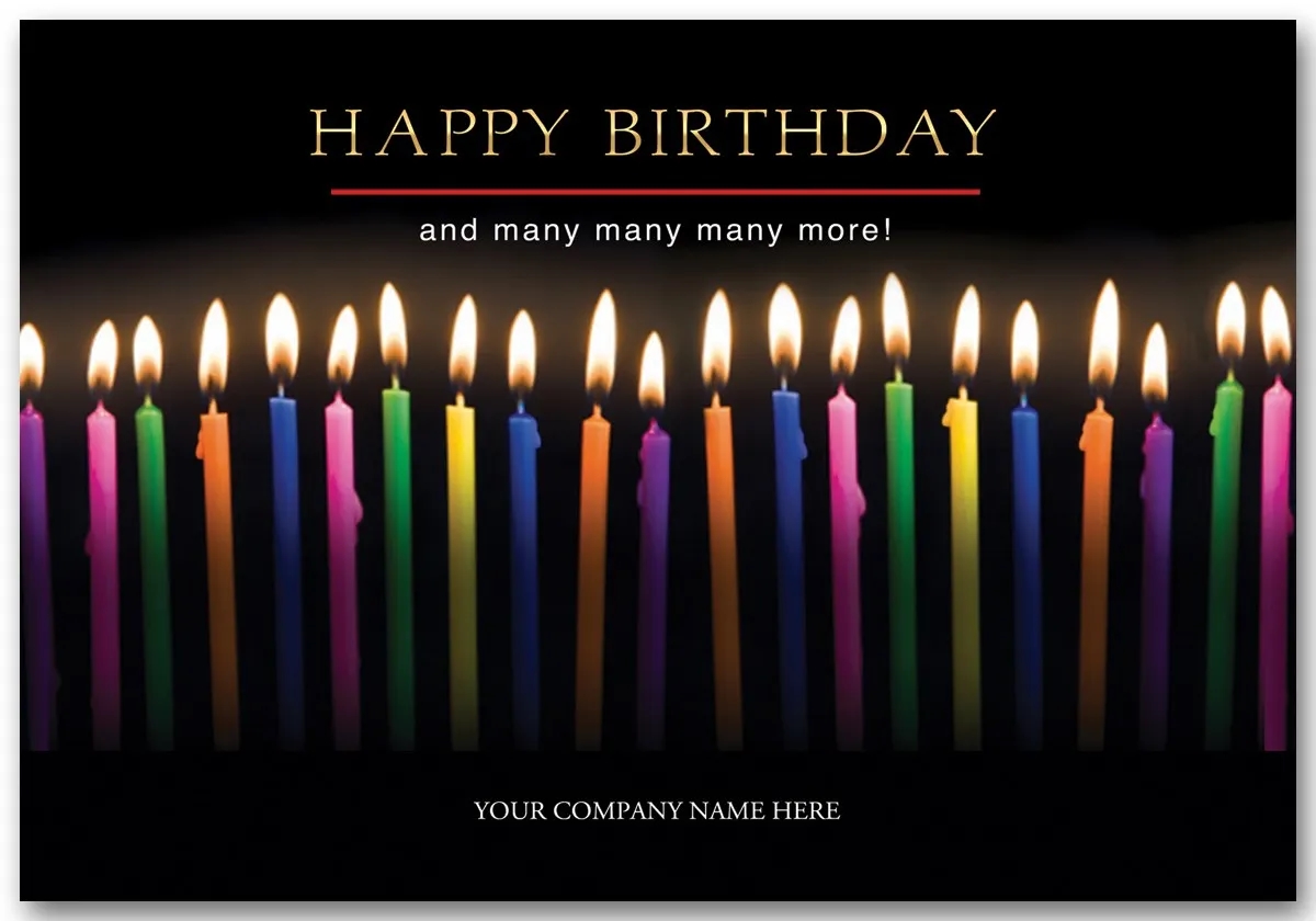Joyful Candles Birthday Cards 1