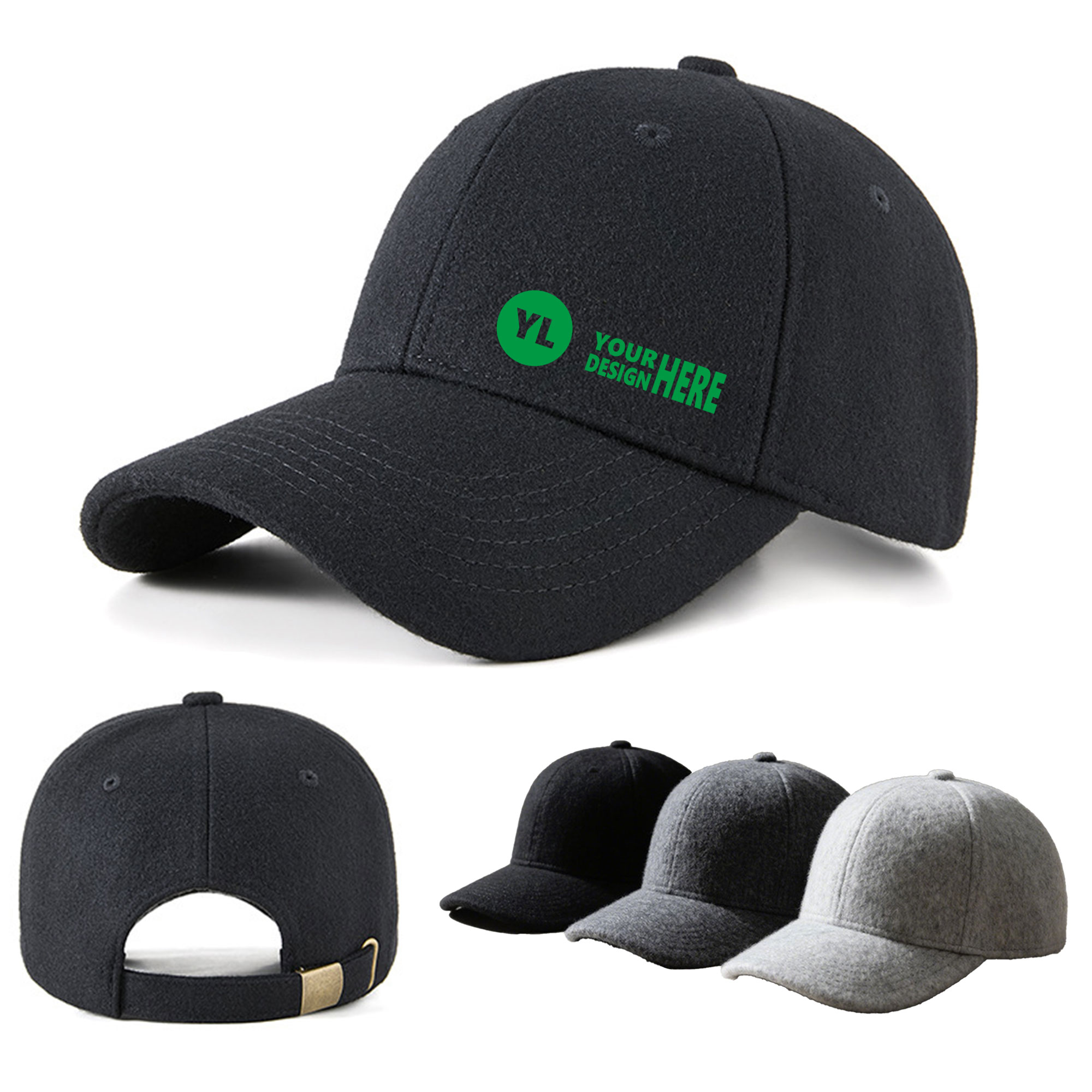 Autumn Wool Fleece Baseball Hat 2