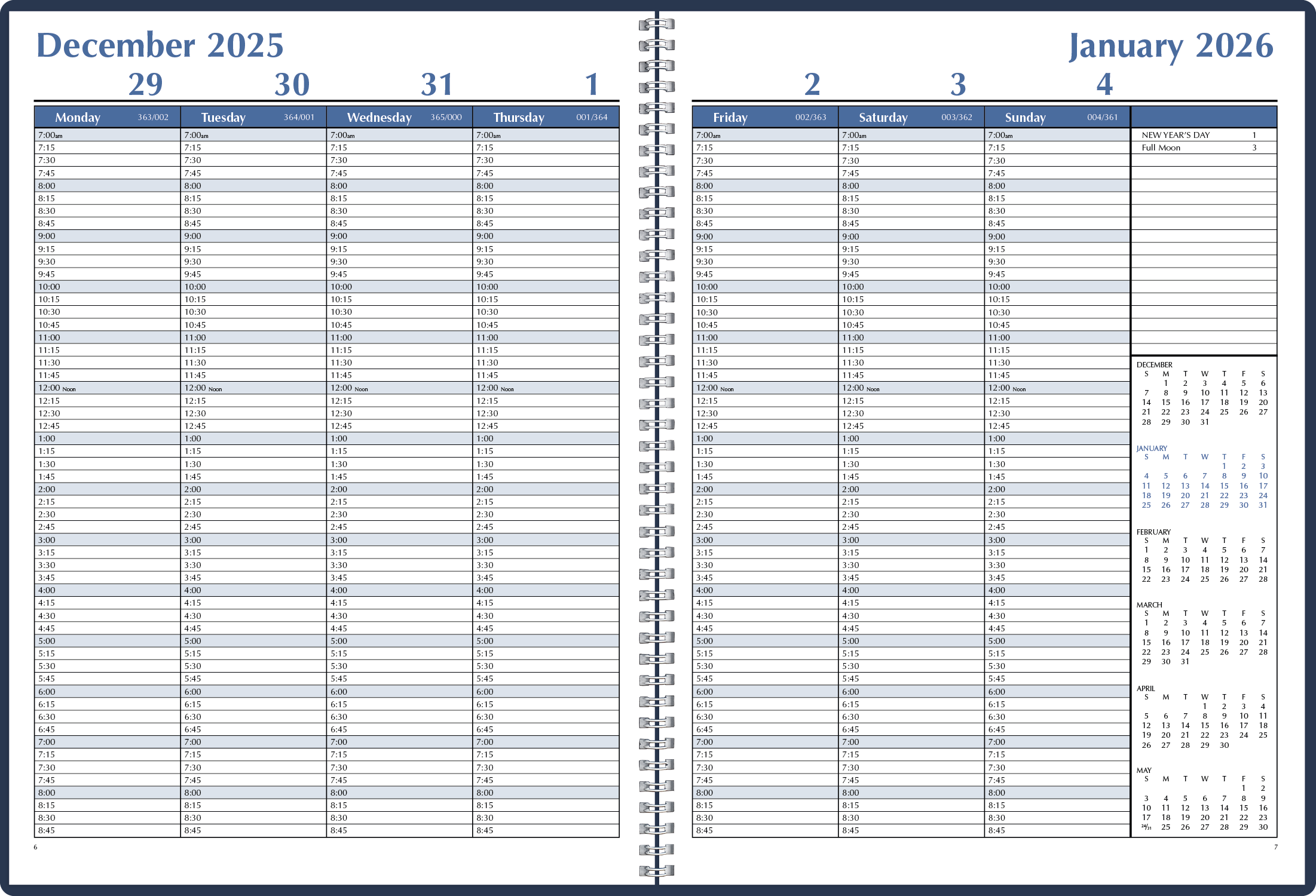 Triumph® Calendars Weekly Time Manager 69
