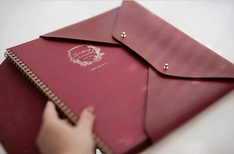 Custom Faux Leather Document Holders 3