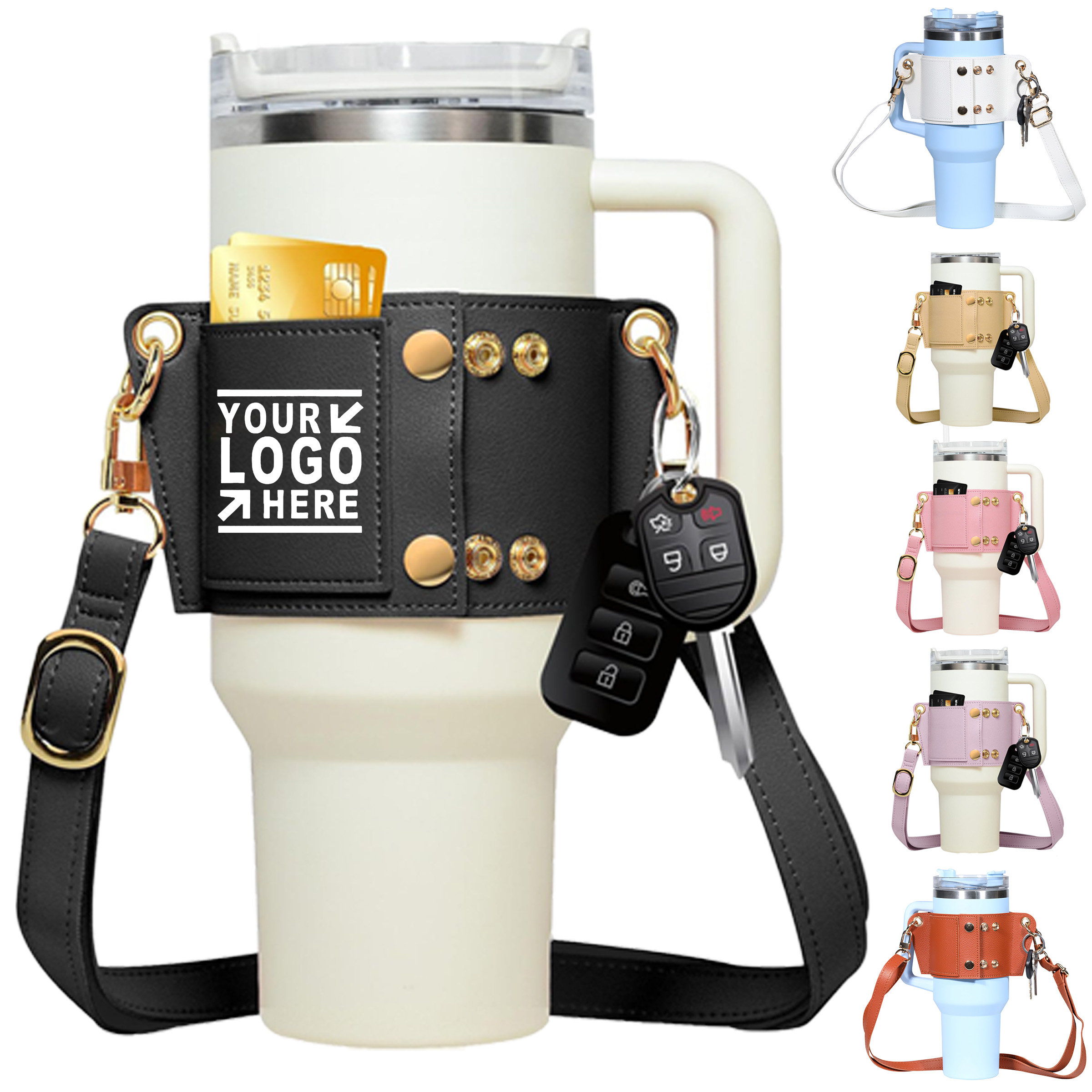 30/40oz Leather Cup Holder 2
