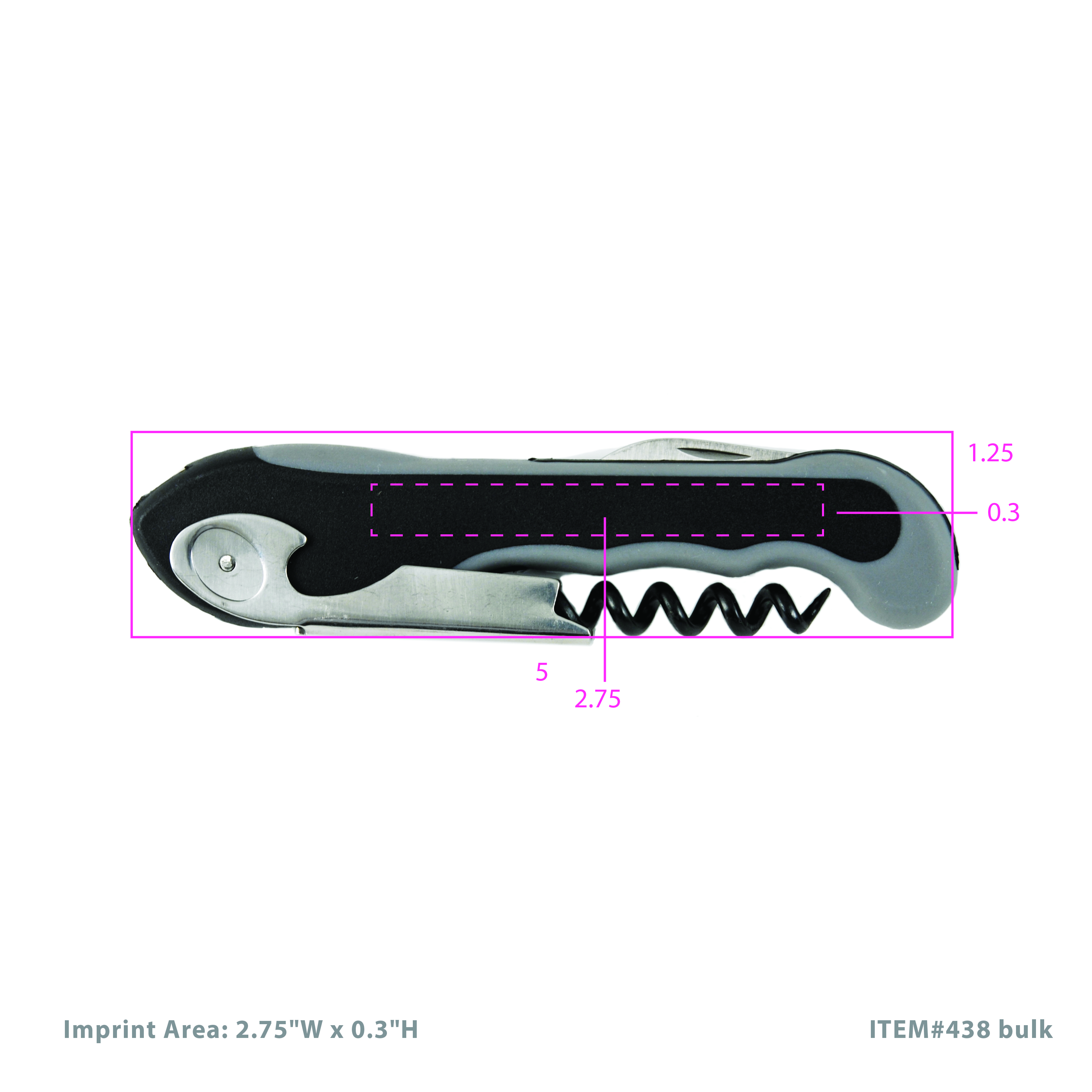 True® Grippy™ Soft Touch Waiter's Corkscrew 3