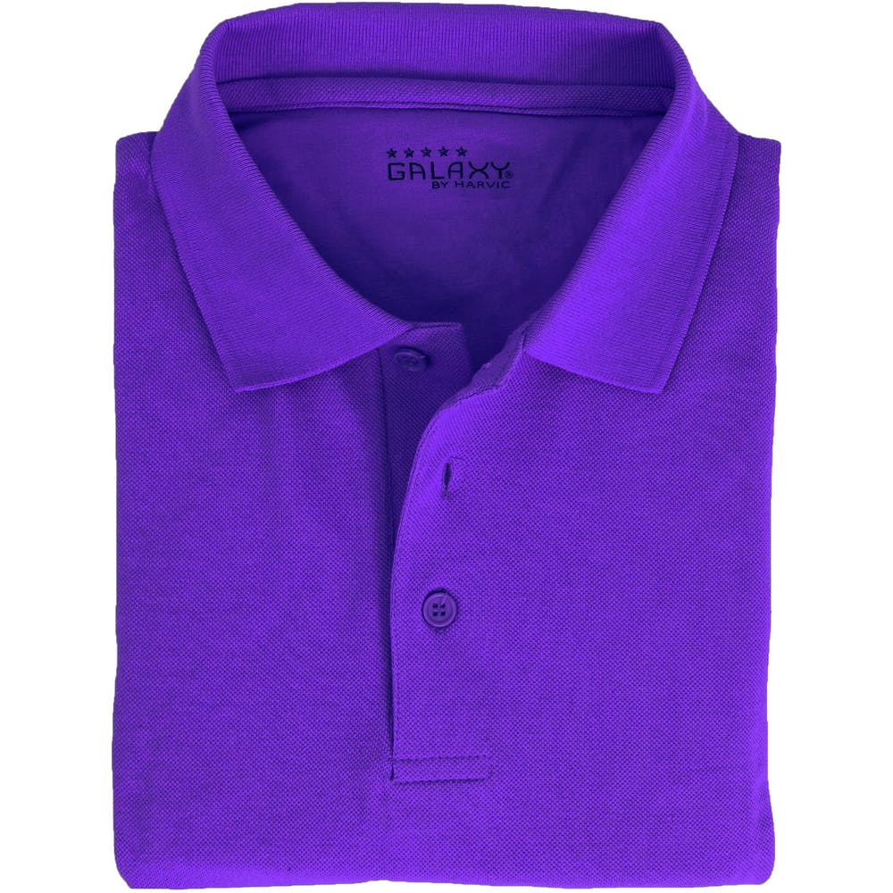 Adult Uniform Polo Shirts - Grape Short Sleeve Size M - 2X 2