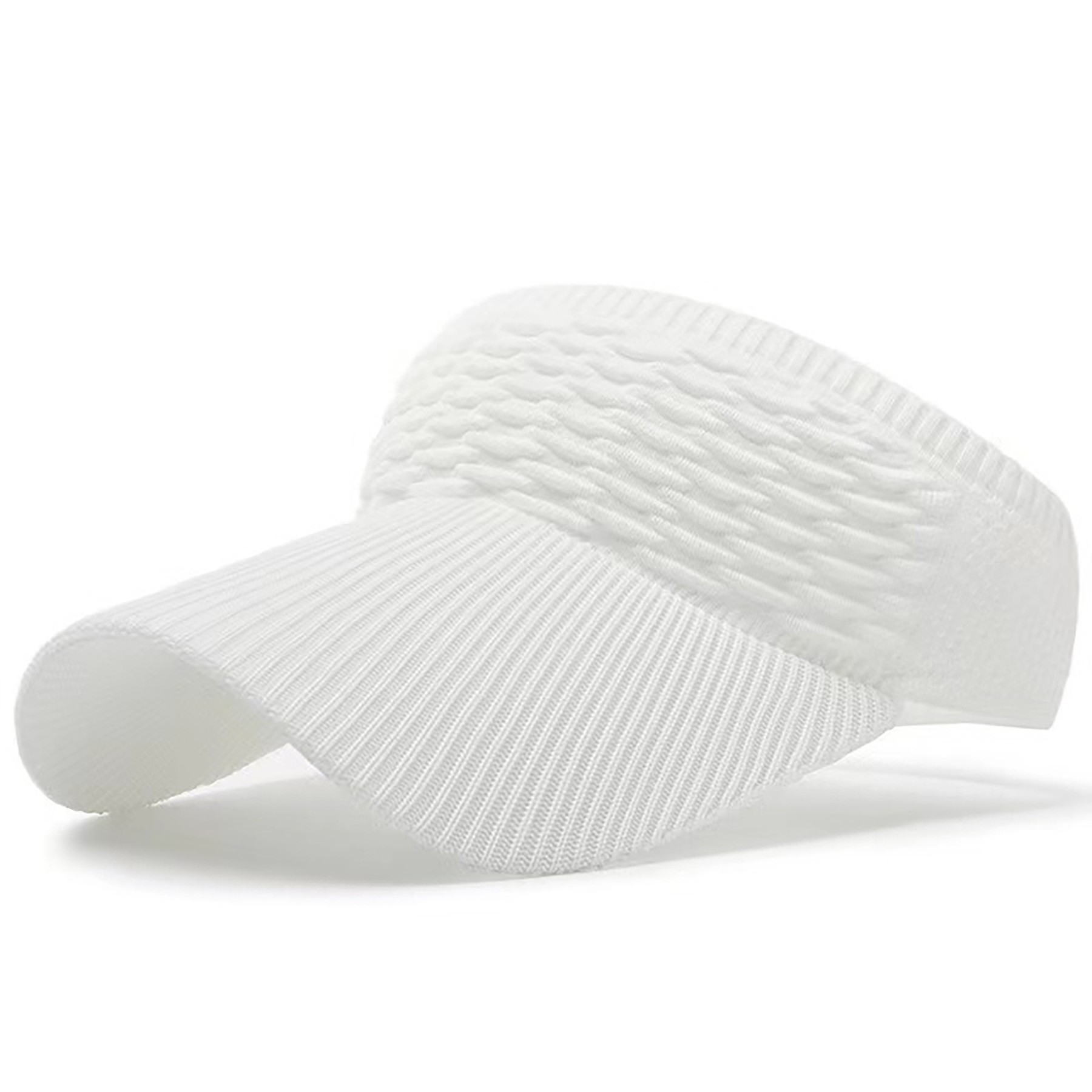 Women Knitted Elastic Visor Hat 8