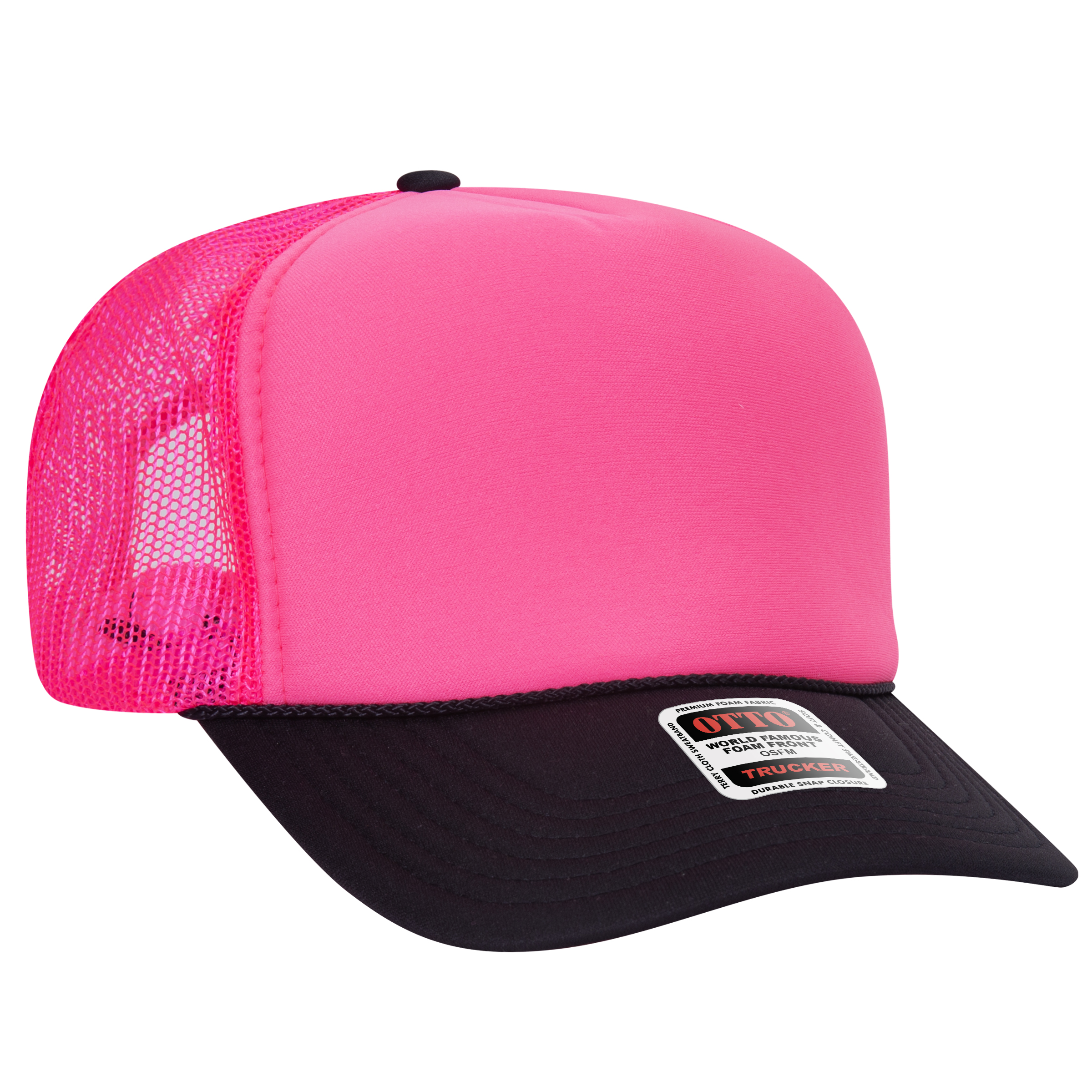 OTTO CAP® 5 Panel High Crown Mesh Back Trucker Hat 272