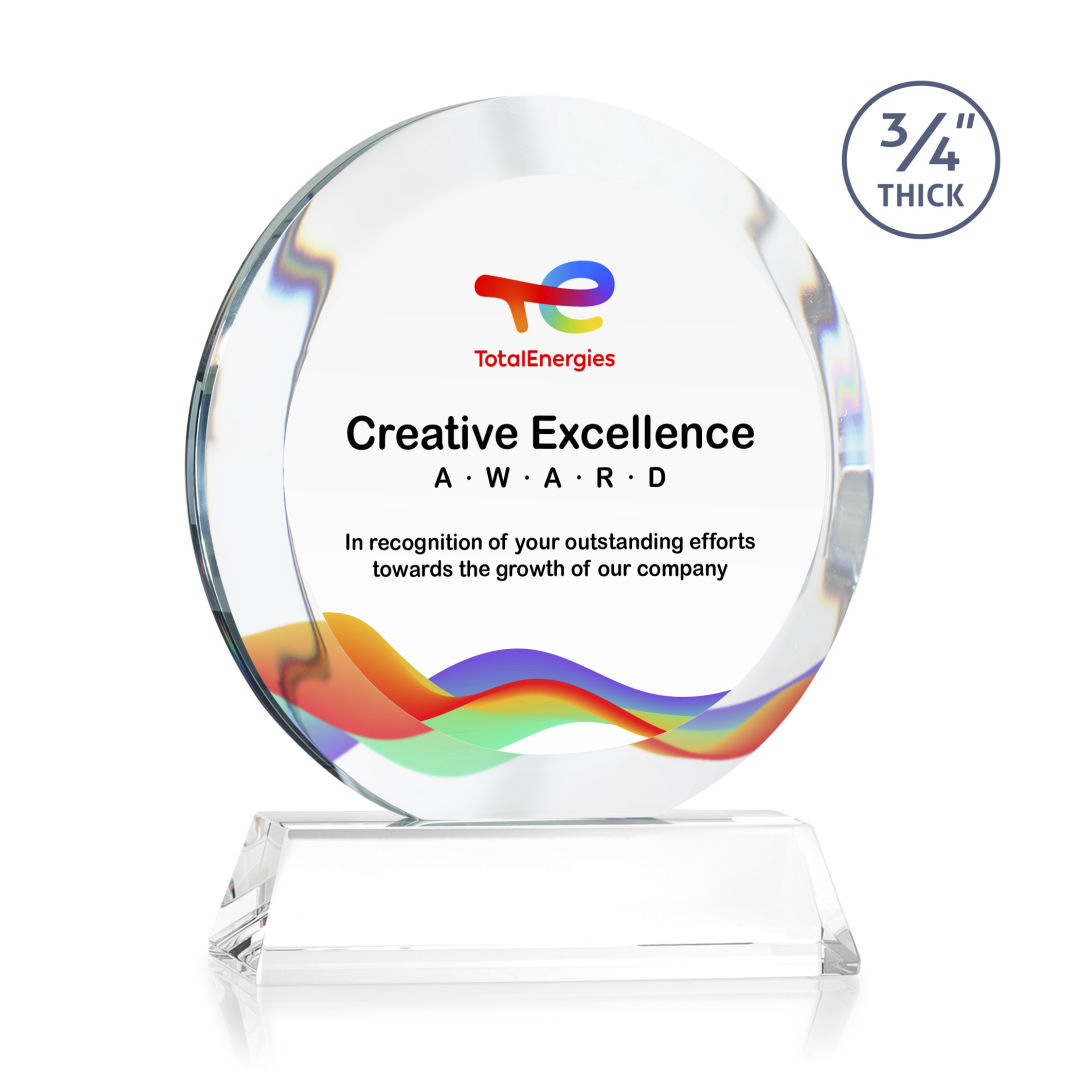 Gibralter VividPrint™ Award on Newhaven Base - Clear 7