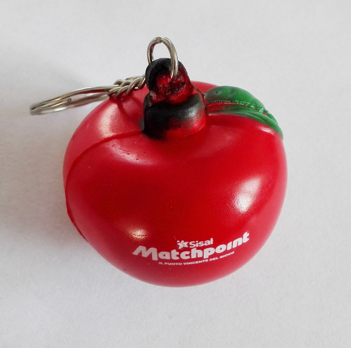 2 in 1 Apple Keychain and Stress Reliever 2