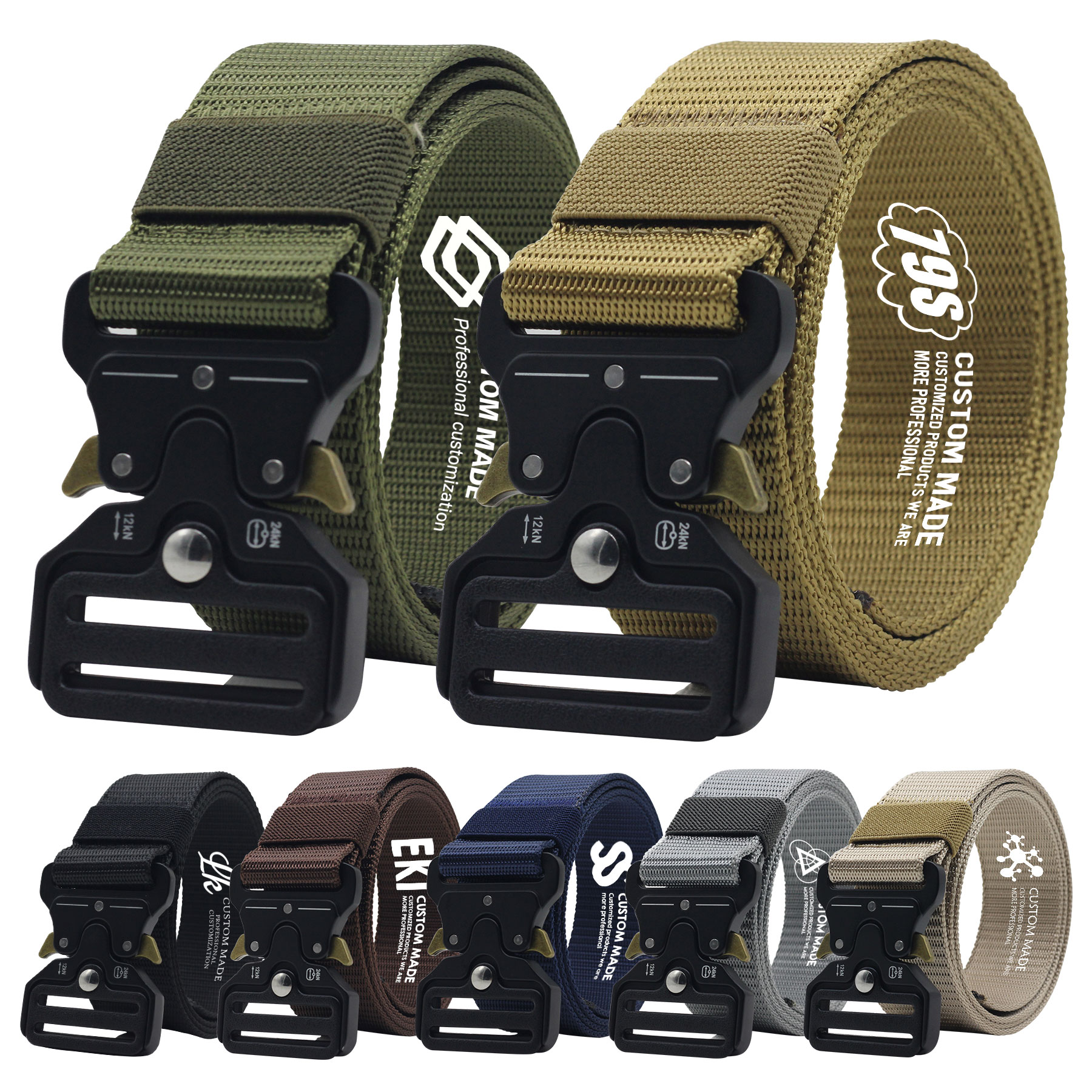Alloy & Nylon Tactical Belt 6