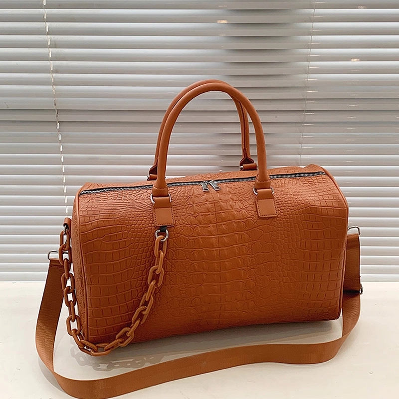 Custom PU Leather Gym Sports Travel Duffel Bags 6
