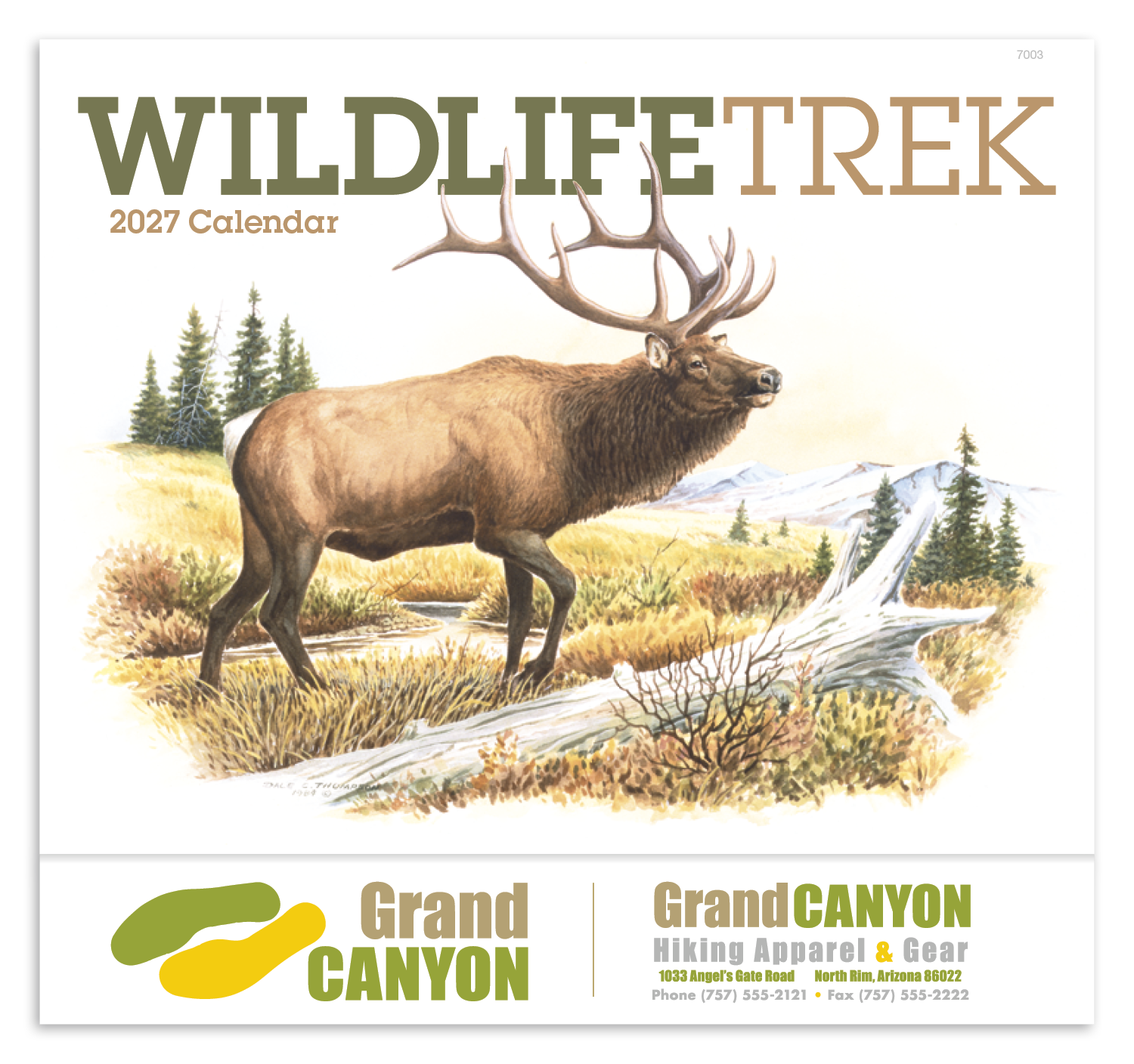 Good Value™ Wildlife Trek - Stapled Calendar 22