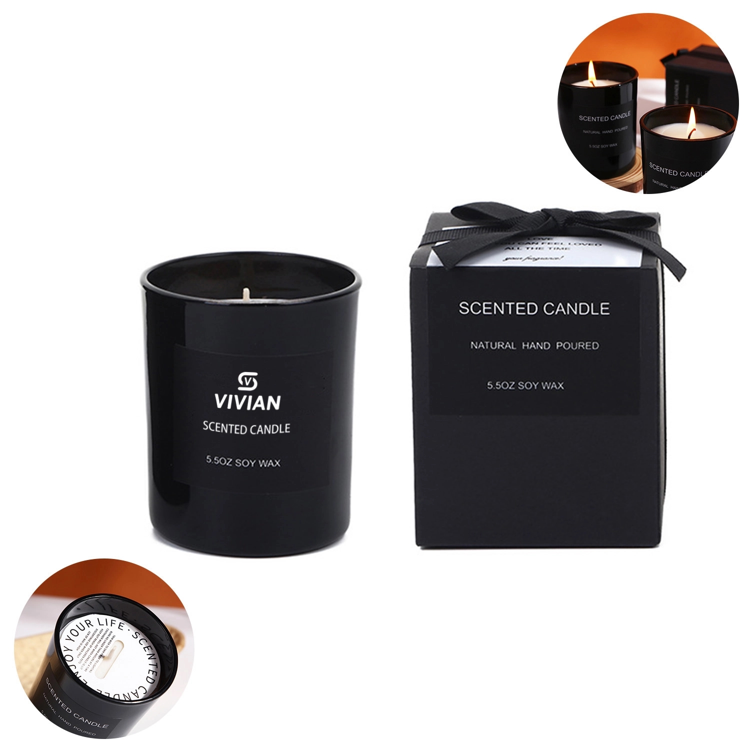 5.5 Oz. Soy Waxtumbler Scented Candle W/ Gift Box 2