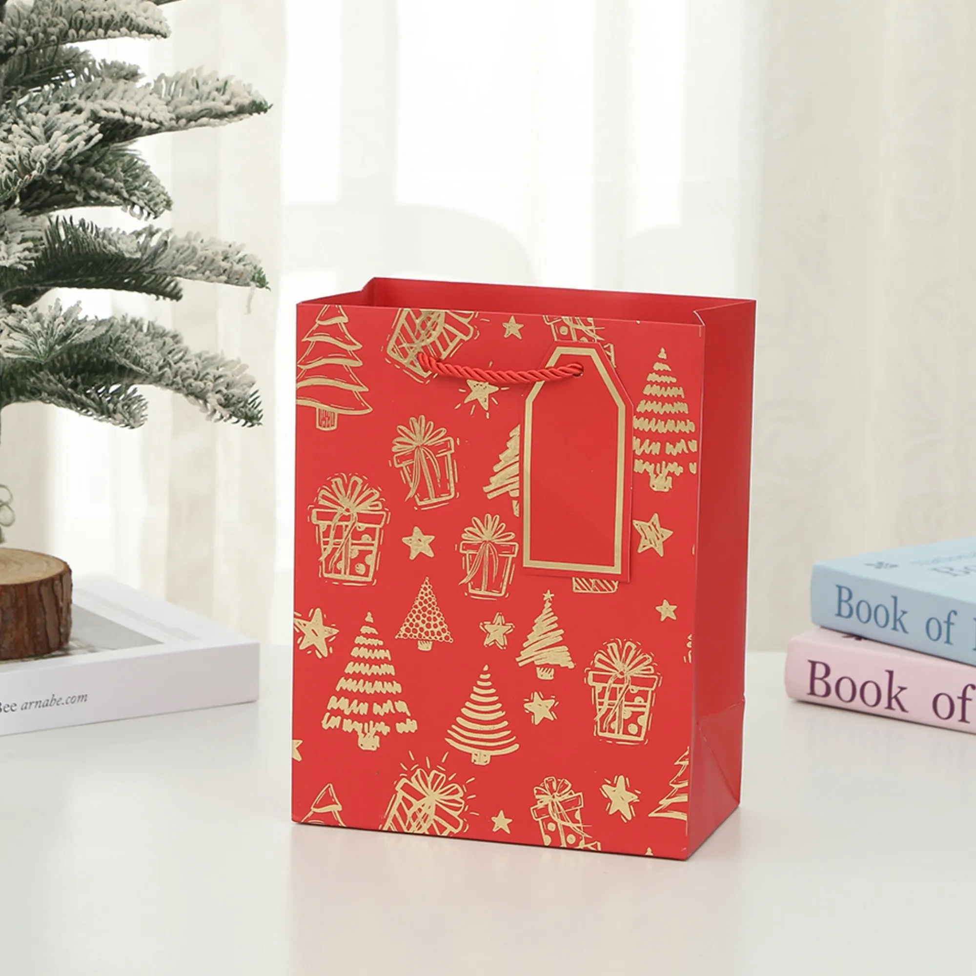 Christmas Gift Bag - Gold Foil Stamping Craft For Gifting 5