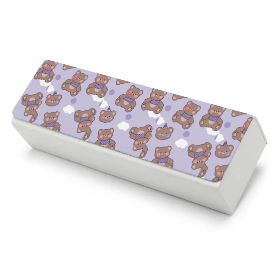 Custom Leather Eyeglass Case with Magnetic Closure Personalized for Gifts Promo 3