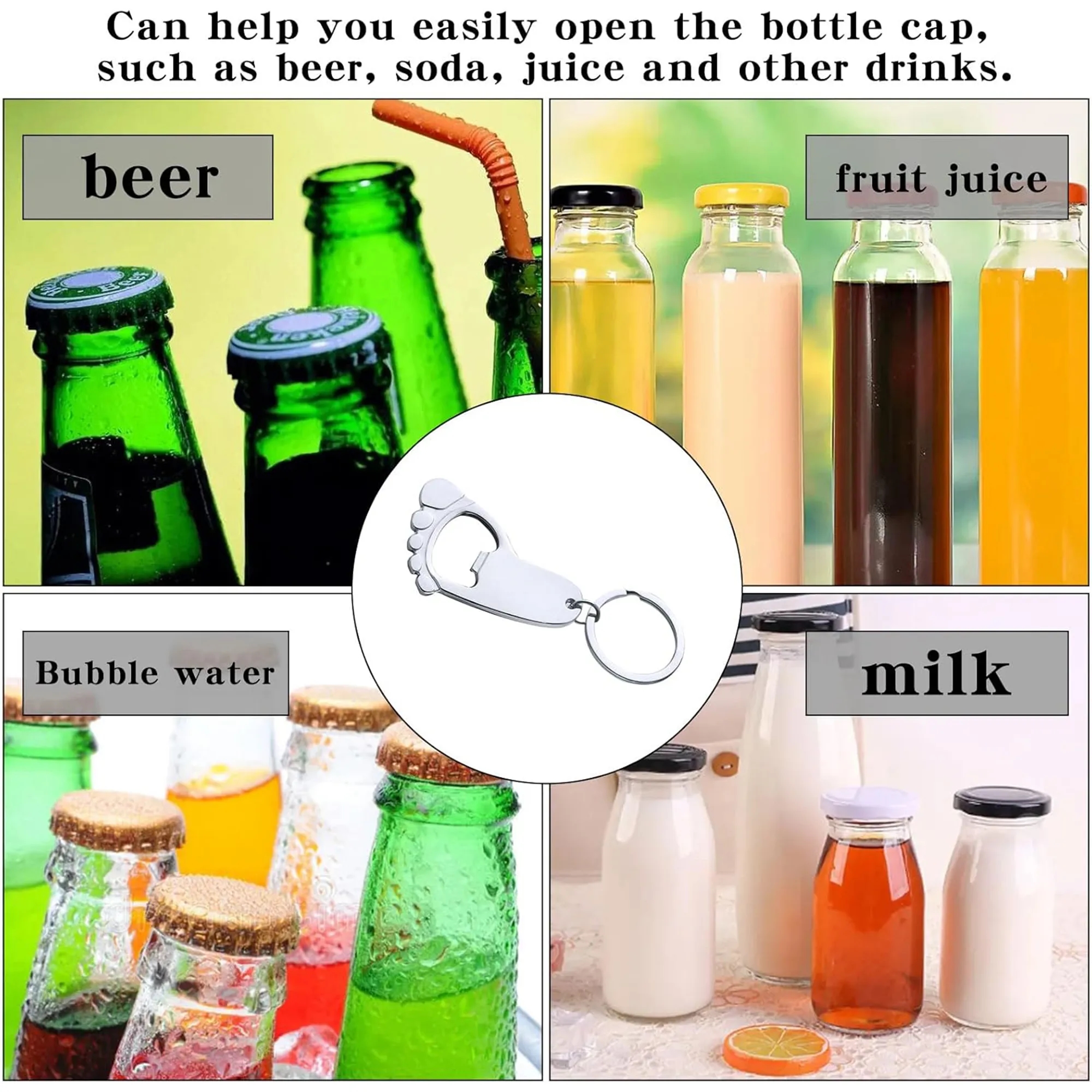 Unique Metal Keychain Bottle Opener 4