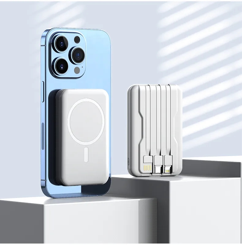 5000mAh Power Bank and Wireless Charger 15W Support MagSafe 1