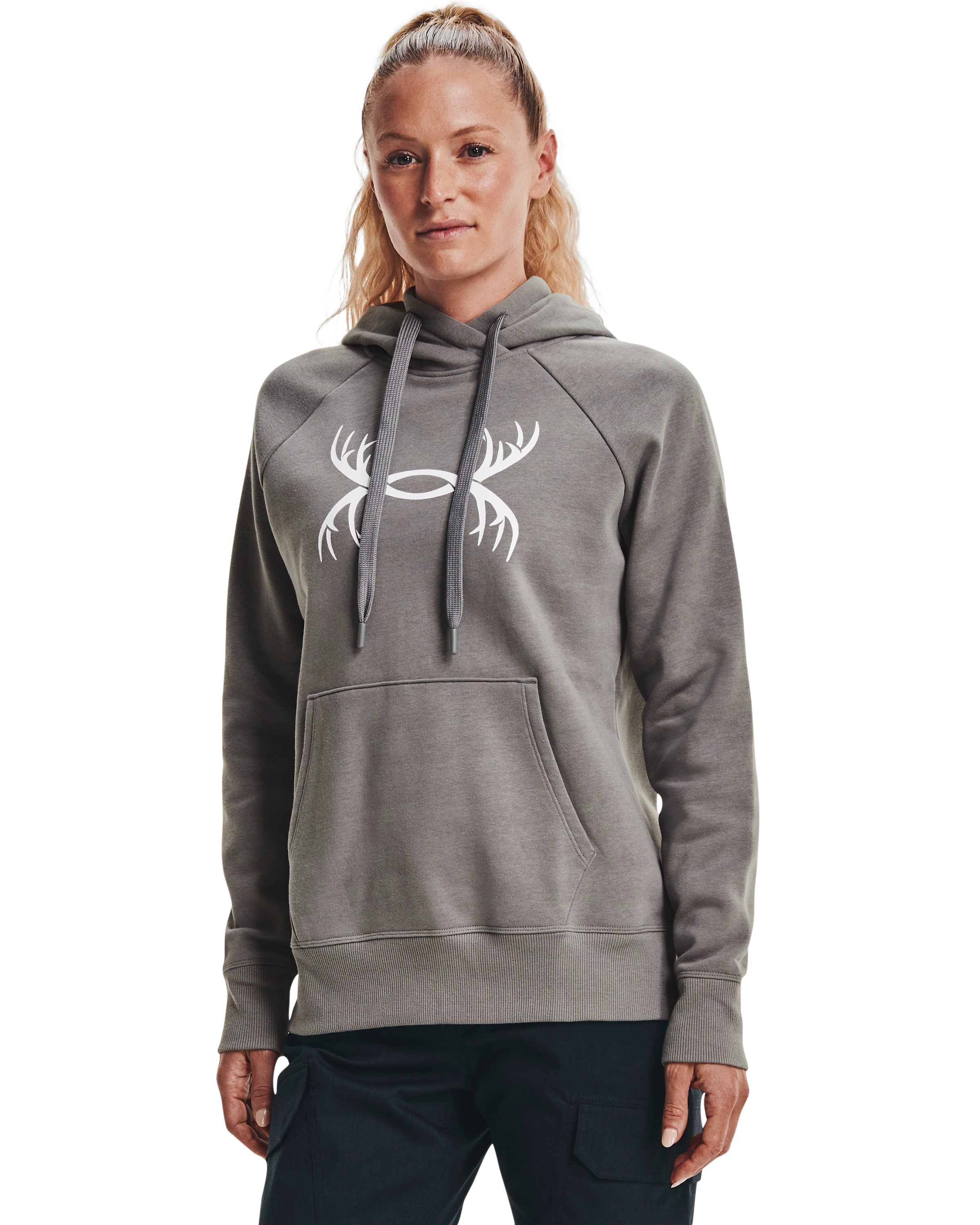 Women's UA Rival Fleece Antler Hoodie 4