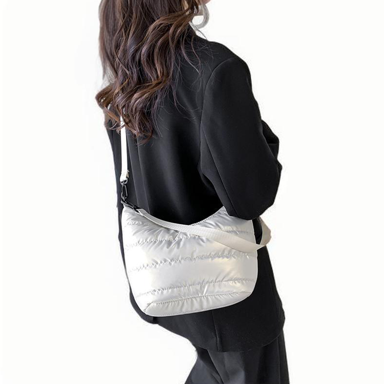 Korean Style Fashionable Nylon One-Shoulder Tote Bag 7