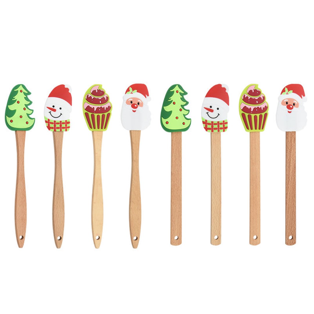 Food Grade Christmas Silicone Spatula 7