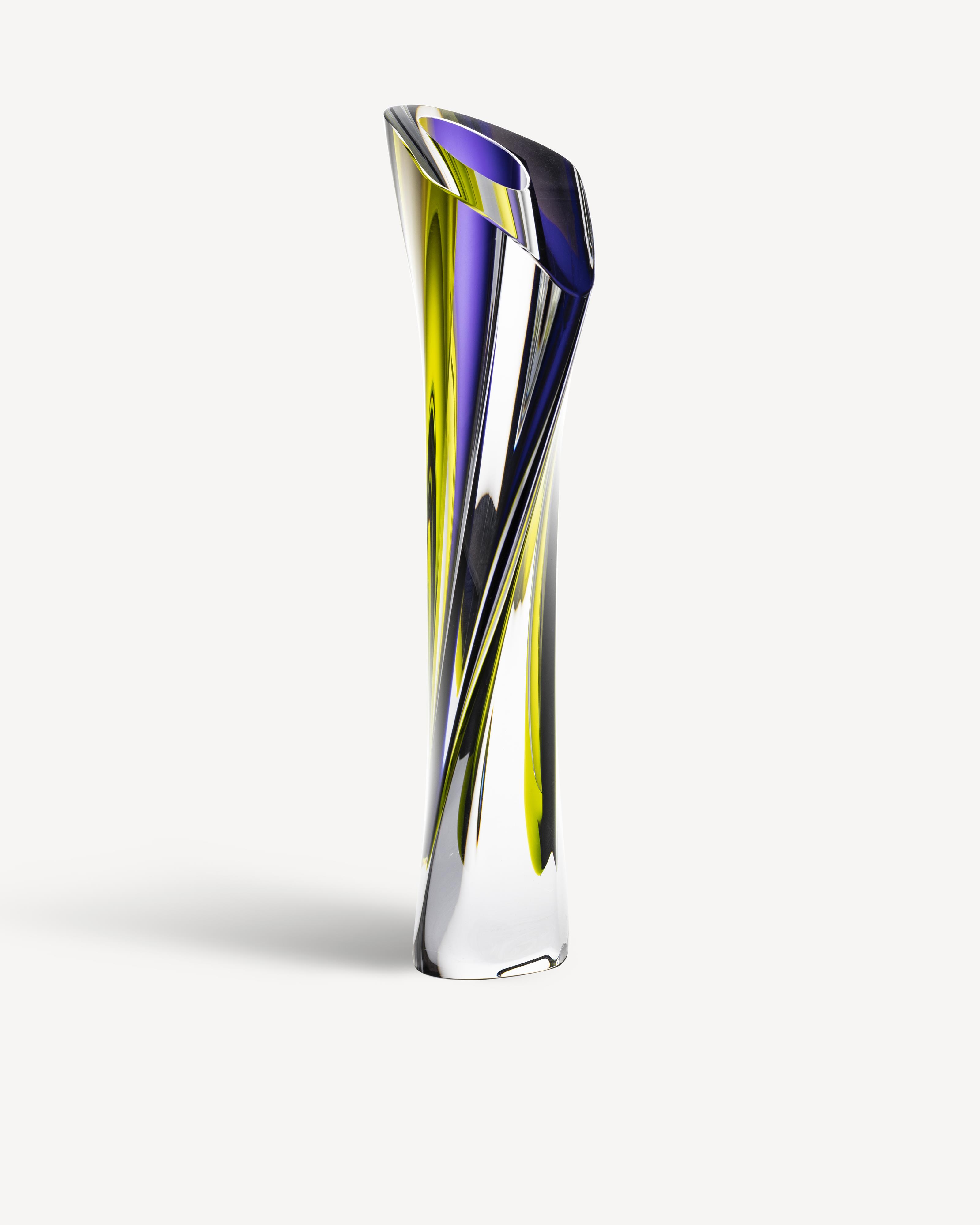 SARABAND VASE PURPLE/GREEN 2