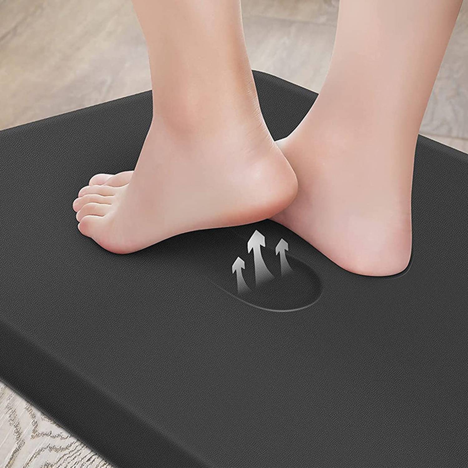 Home Kitchen Waterproof Anti Slip Thick PVC Elastic Mat 4