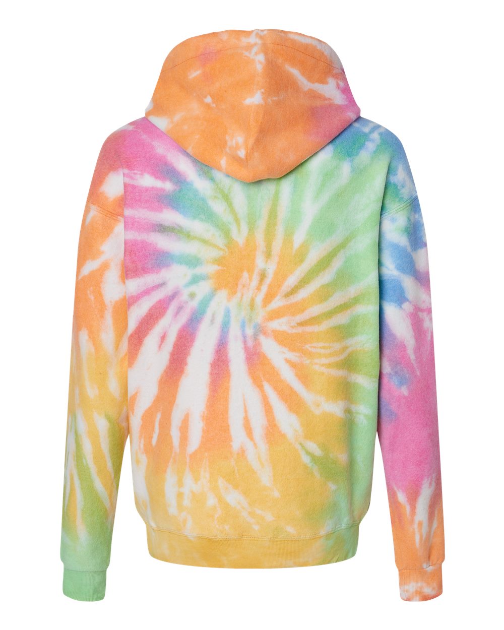 Unisex Tie-Dyed Cloud Inside-Out Fleece Hooded Sweatshirt - 8600 30