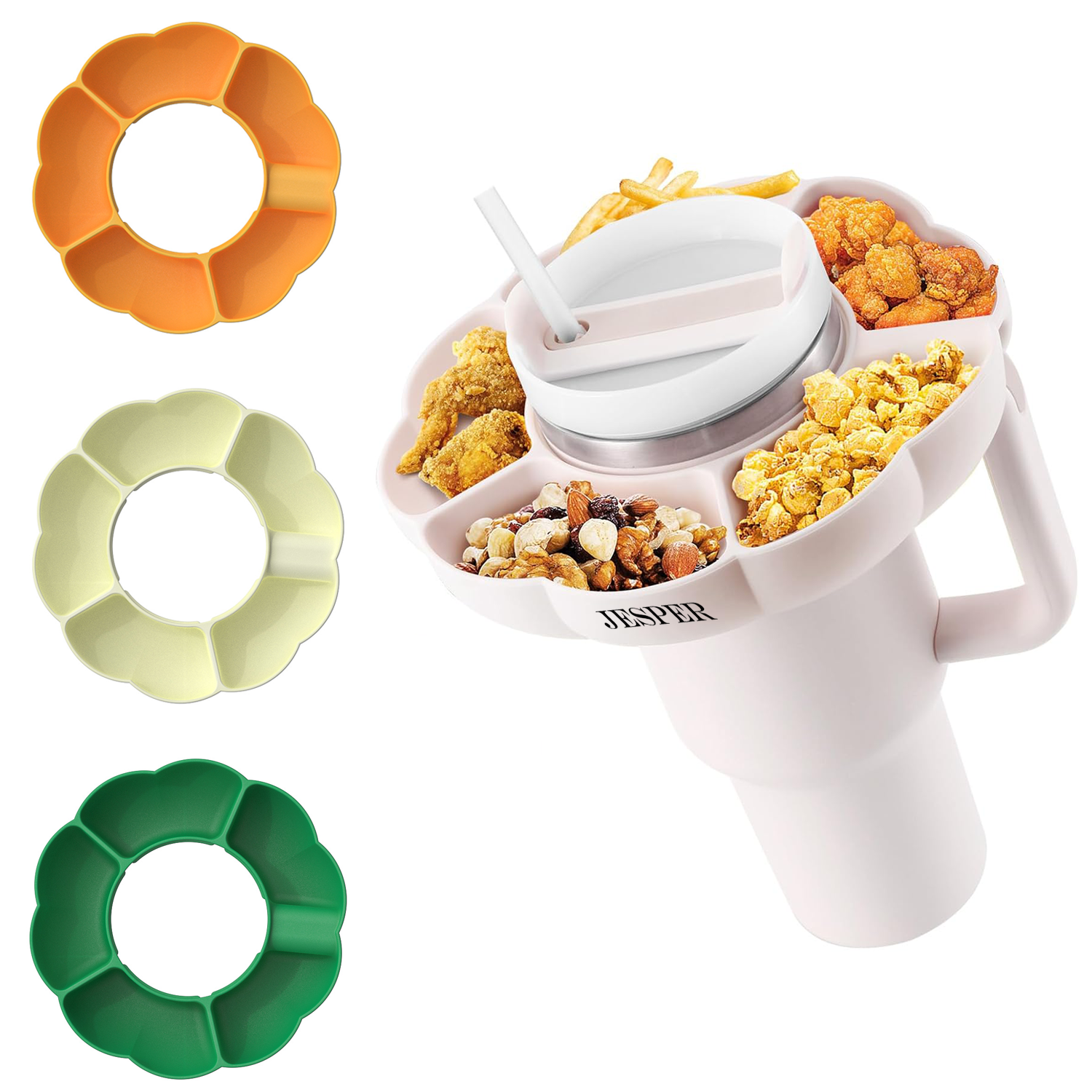 Handle Airboat Silicone Snack Tray Bowl 2