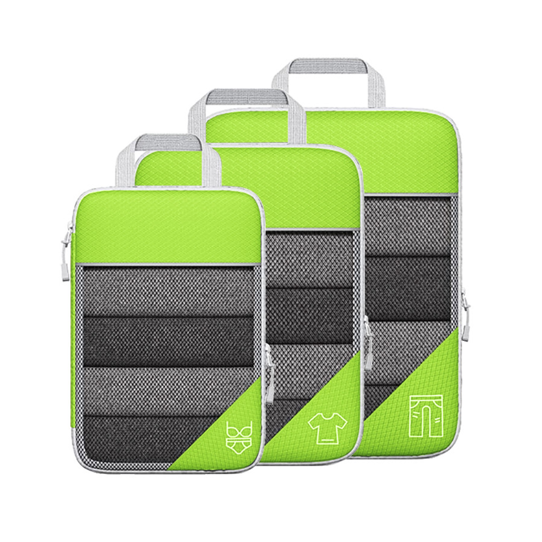 3 Pieces Compression Travel Bags 4