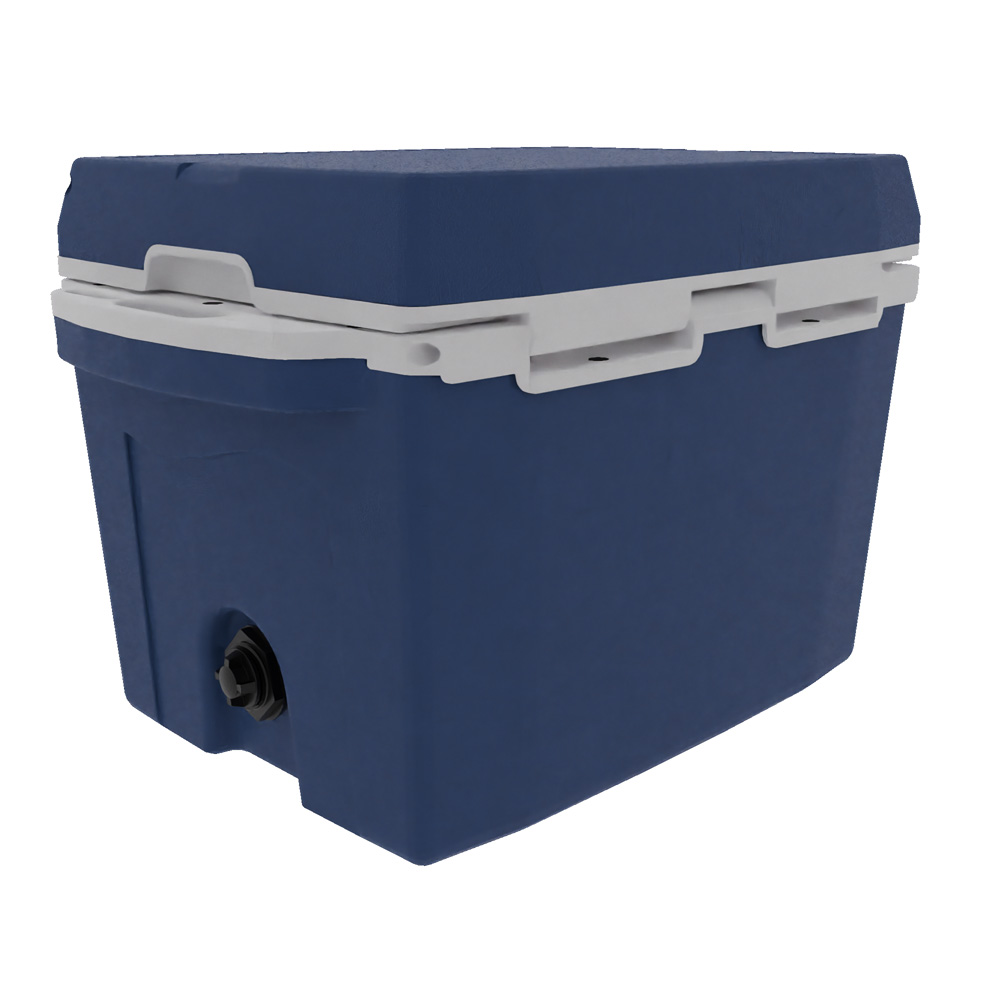 Taiga 27 Quart Cooler: Custom molded Logo, Custom PMS Color 25