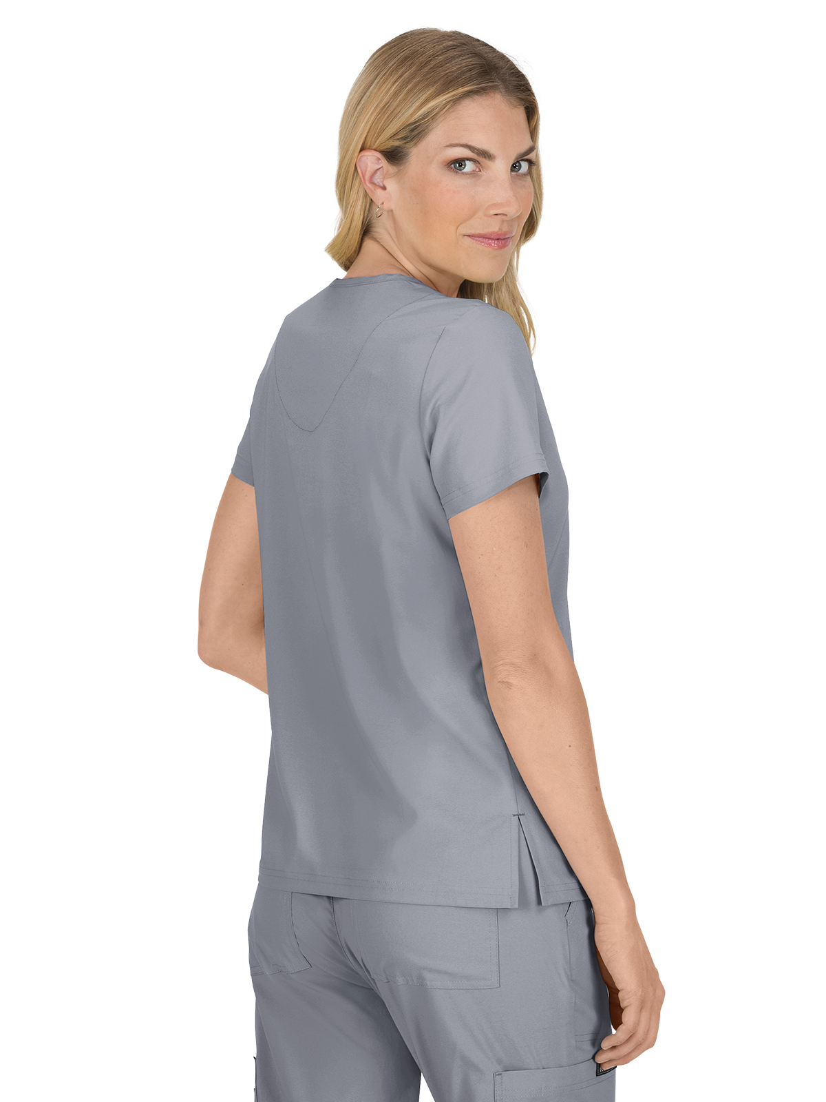 koi - Basics - Women's Four-Pocket Stretch V-Neck Becca Top 54