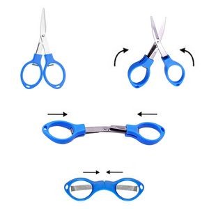 Folded Scissors With Plastic Handle 4