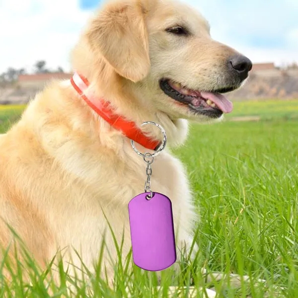 Aluminum Rectangle Shaped Key Holder and Dog Tags 4