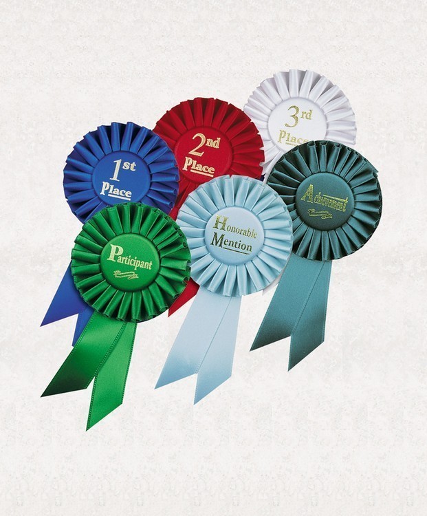 Honorable Mention Rosette Ribbon 3 1/2" x 6 1/2" 1