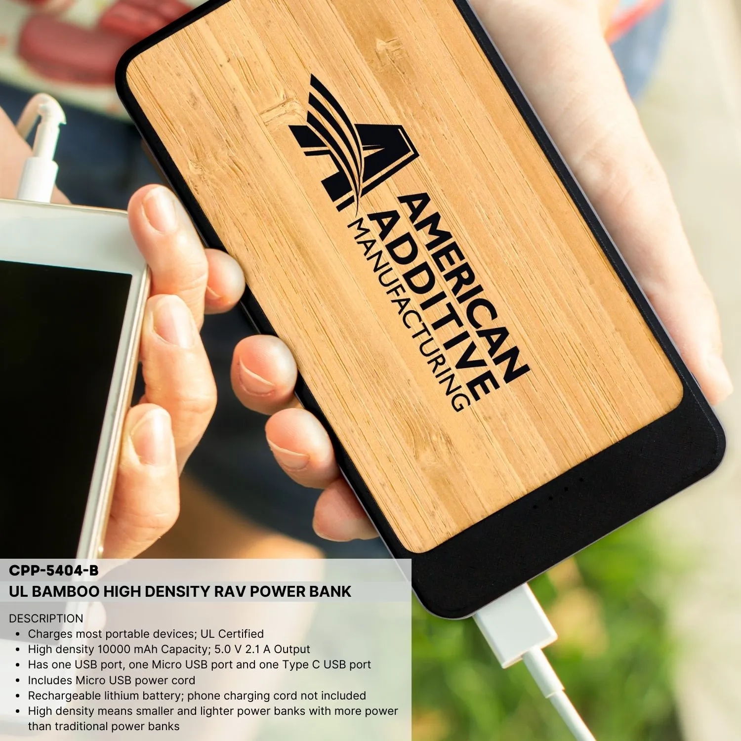 UL BAMBOO HIGH DENSITY RAV POWER BANK 11