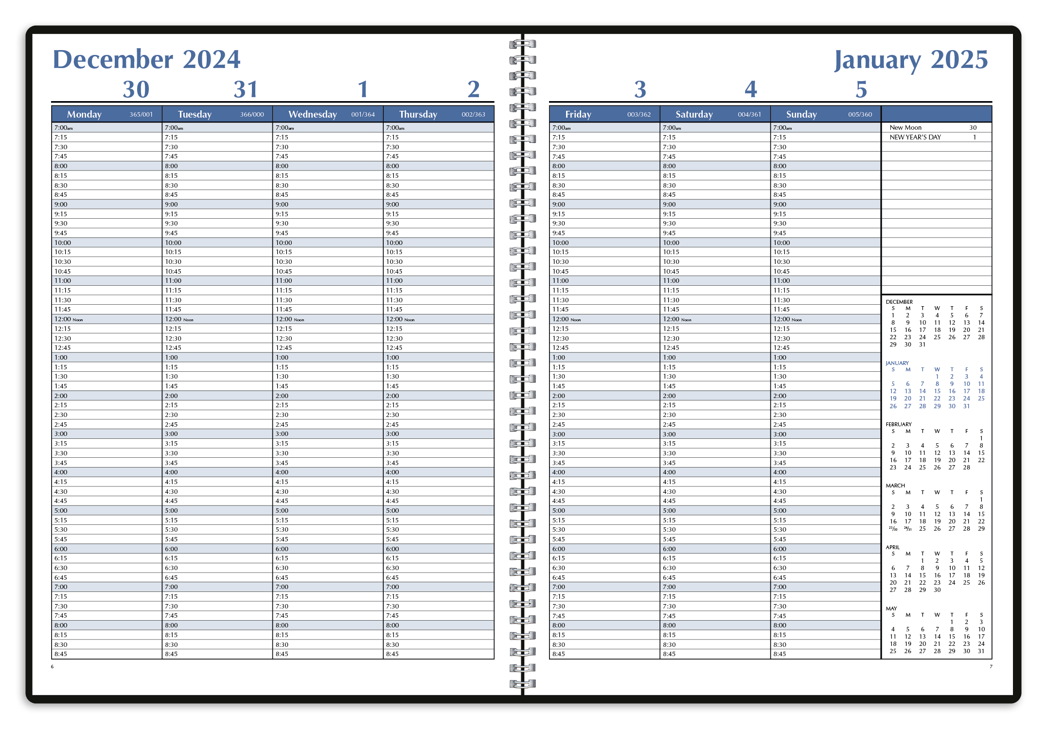 Triumph® Calendars Weekly Time Manager 42